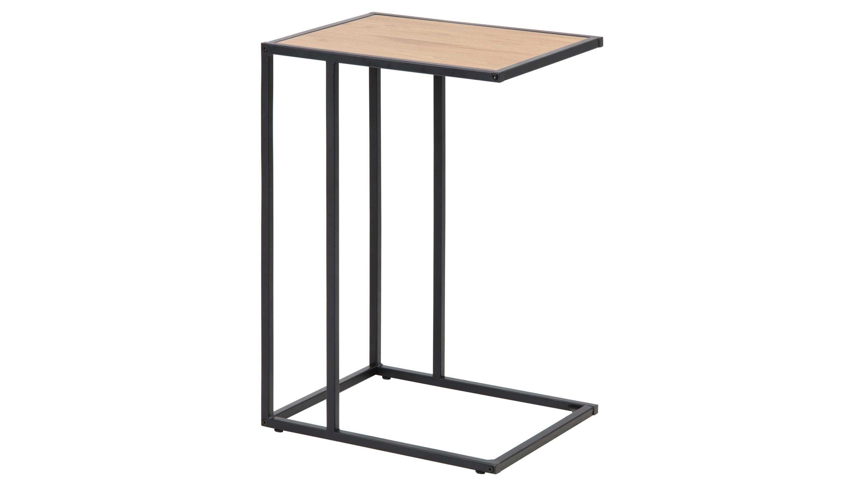 Laptop-Tisch Seaford im Industrielook bzw. Beistelltisch Wildeiche & Schwarz  ca. 43 x 35 cm