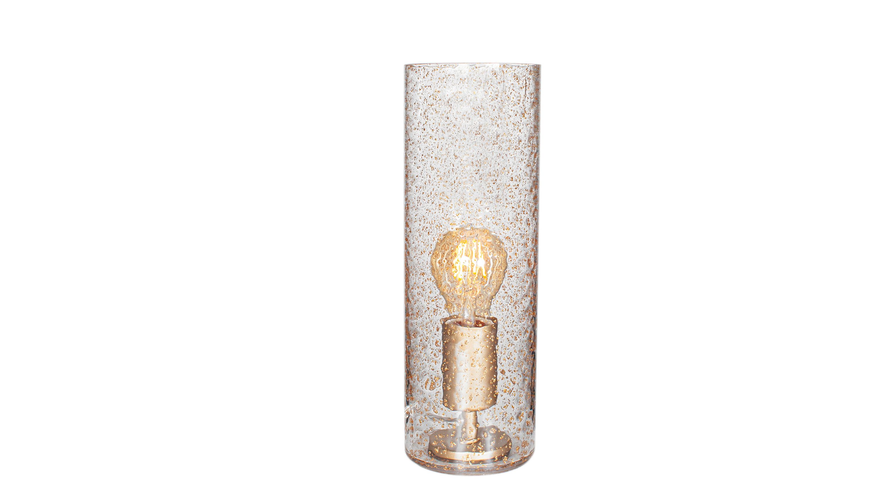 BY RYDÉNS Leuchten Serie Golden - Tischleuchte goldfarbenes Metall & Glas - Höhe ca. 30 cm
