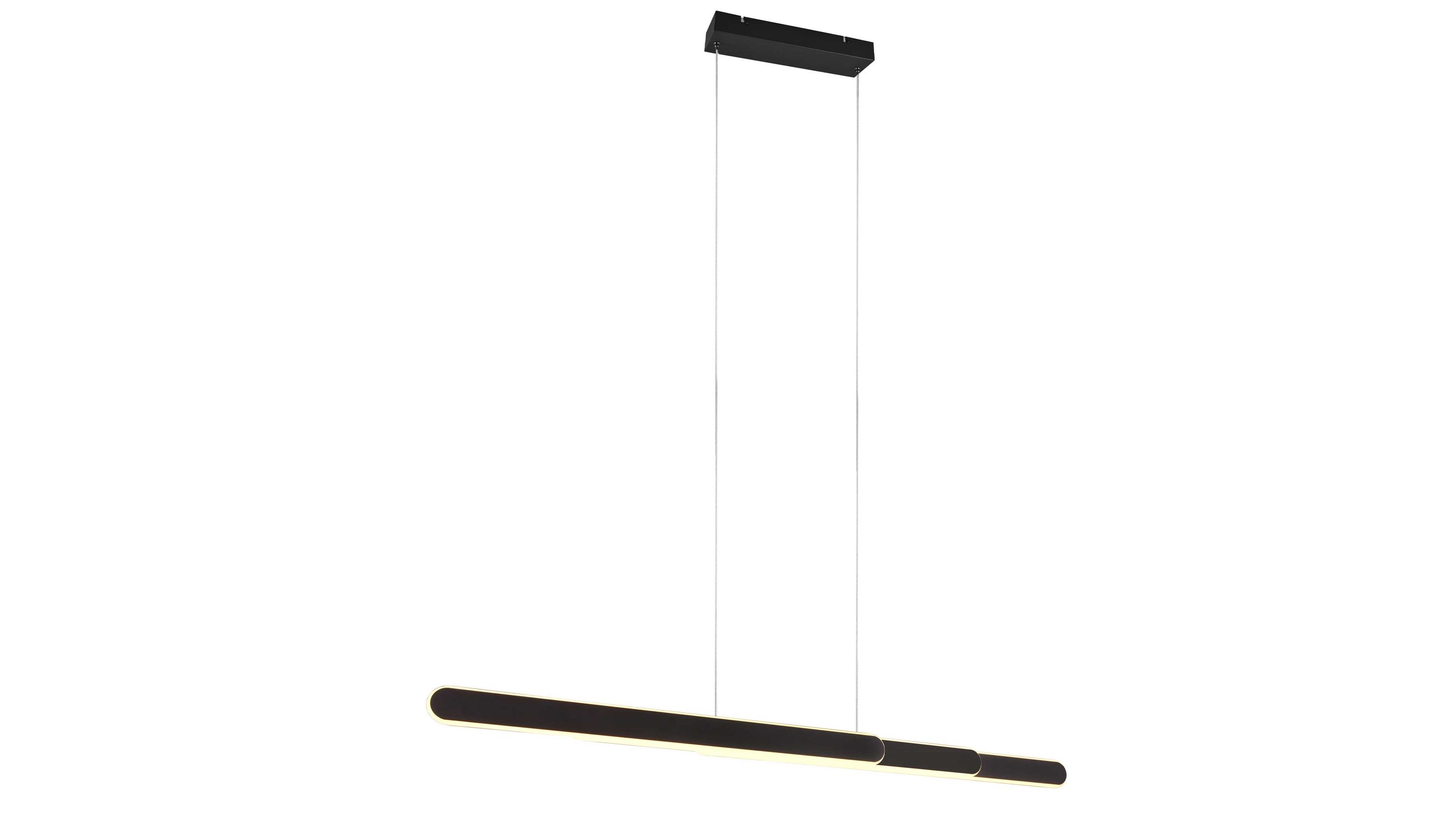 TRIO Hängelampe Helios mattschwarzes Metall - Länge ca. 130 cm