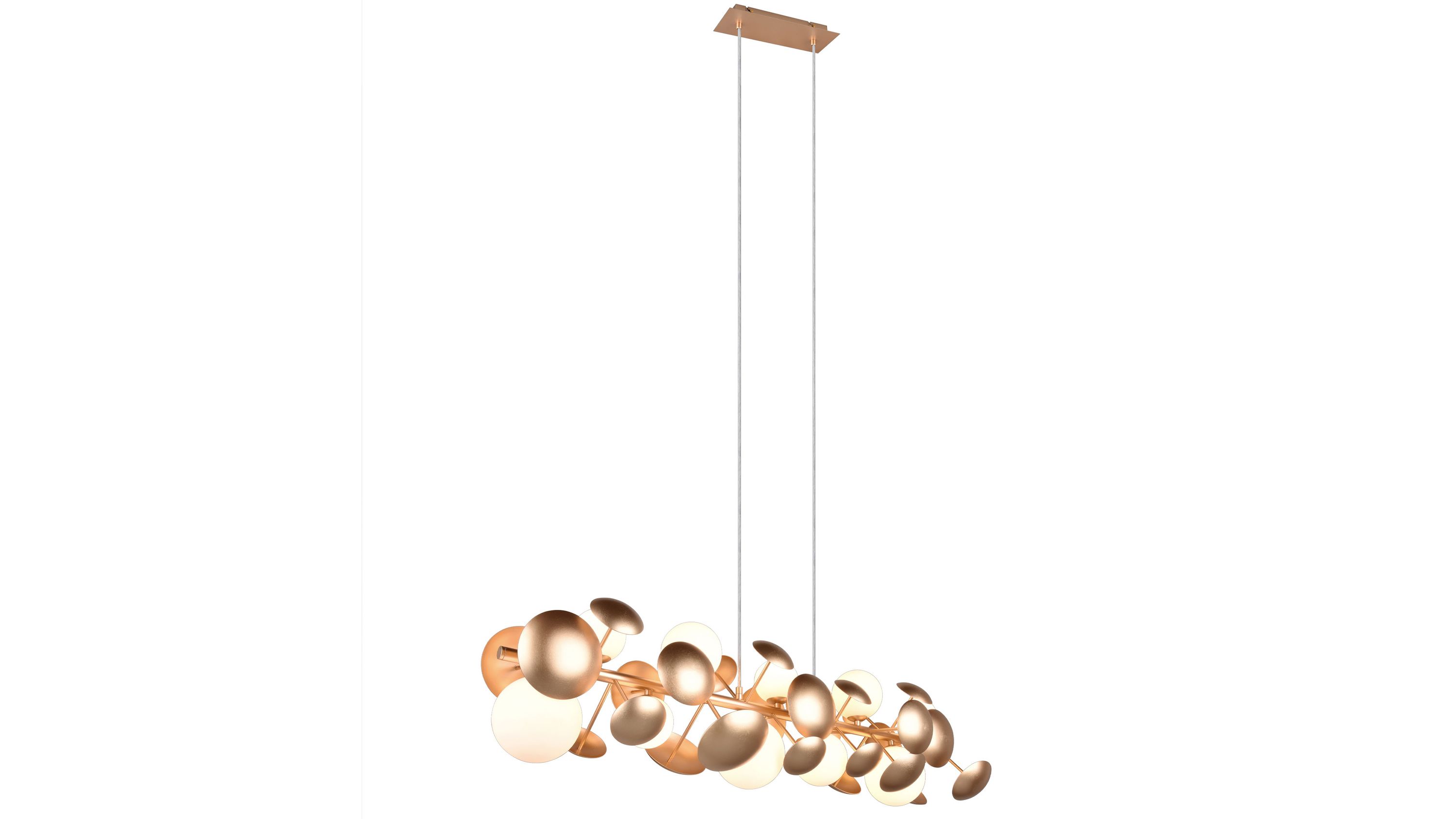 TRIO Hängeleuchte Bubble Gold & Weiß  Länge ca. 100 cm