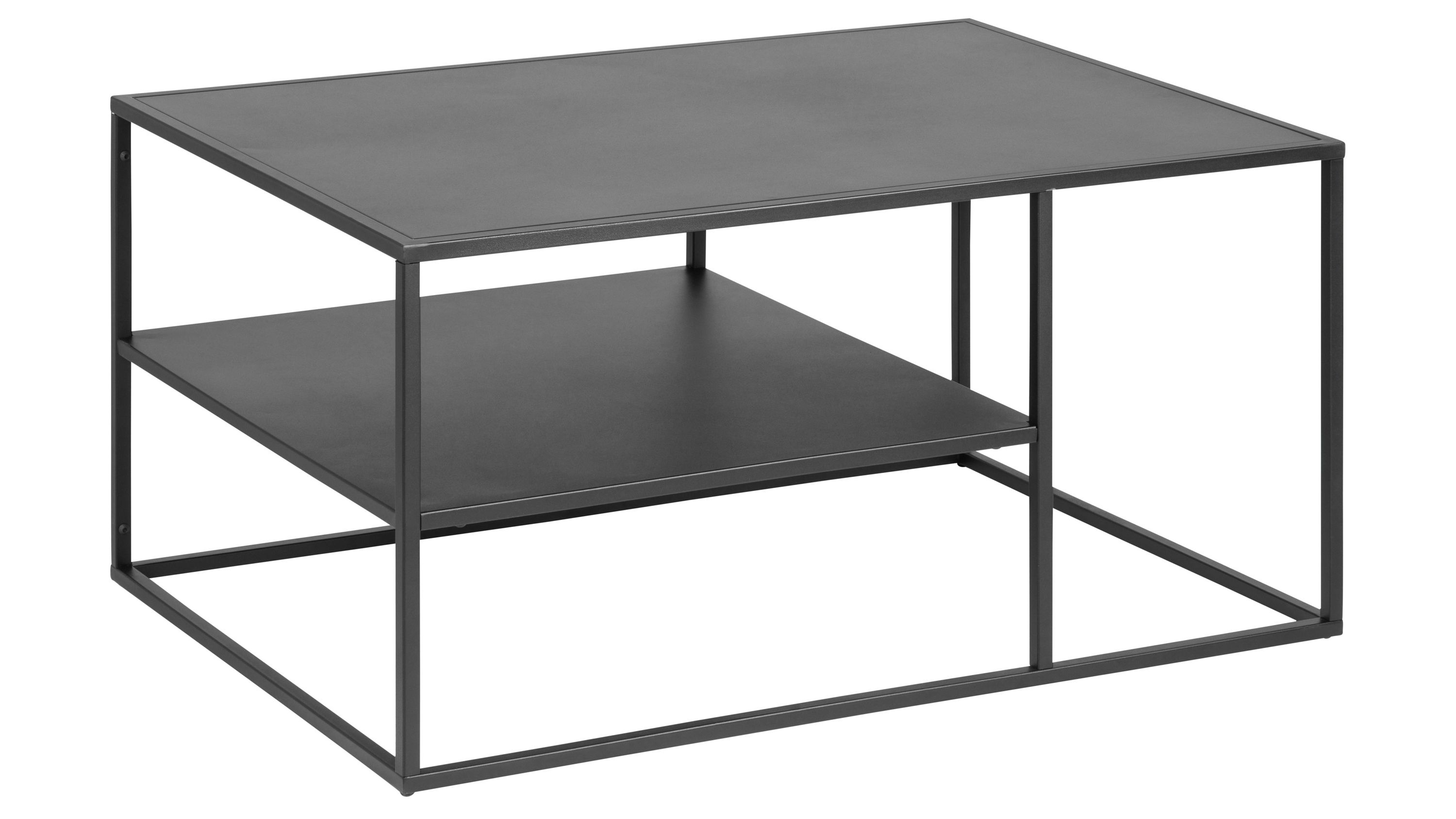 Metallmöbel Newton - Couchtisch schwarzer Stahl - ca. 90 x 60 cm
