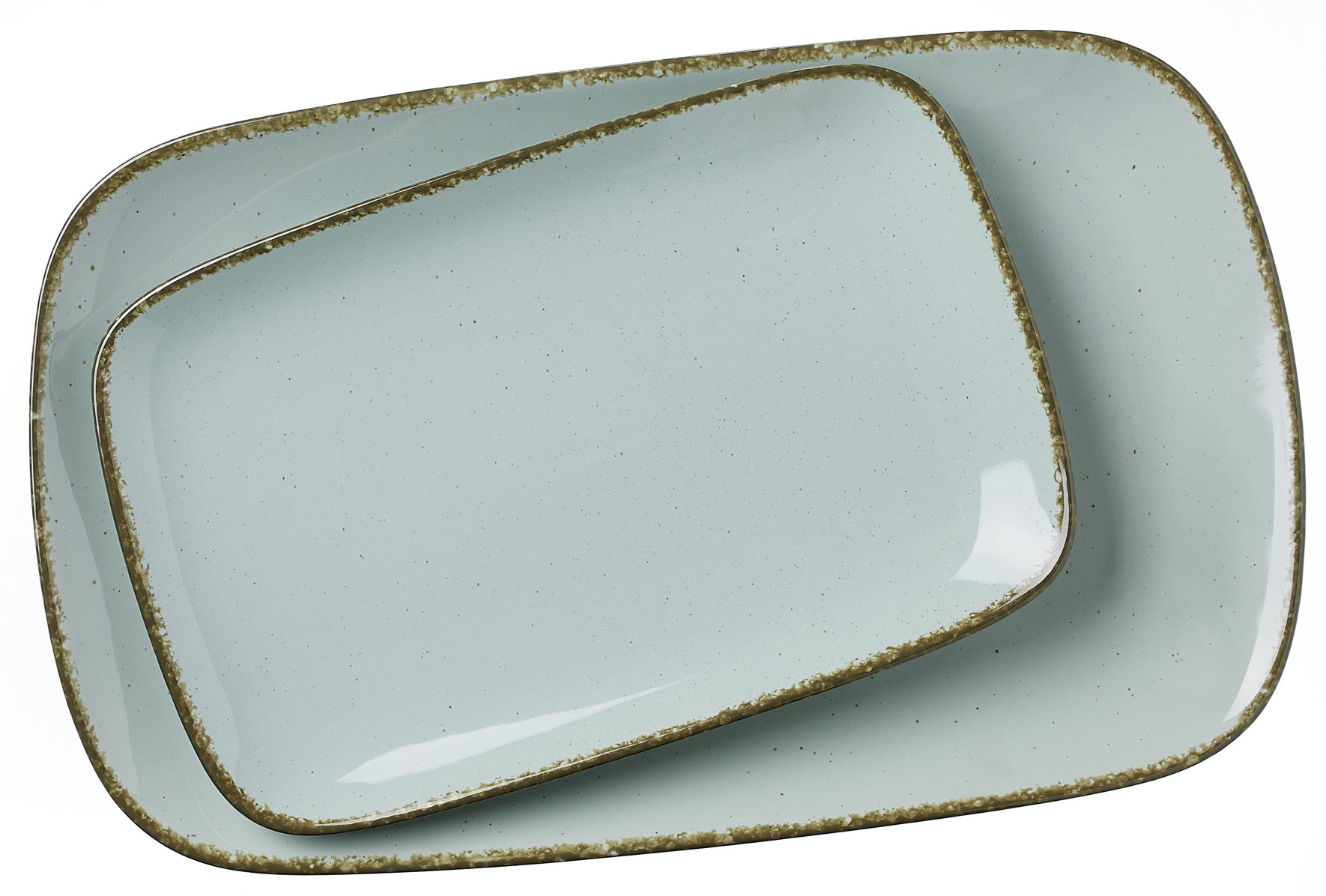 Ritzenhoff und Breker Casa Servierplatten Set Servierteller 2 teilig Blau Vintage