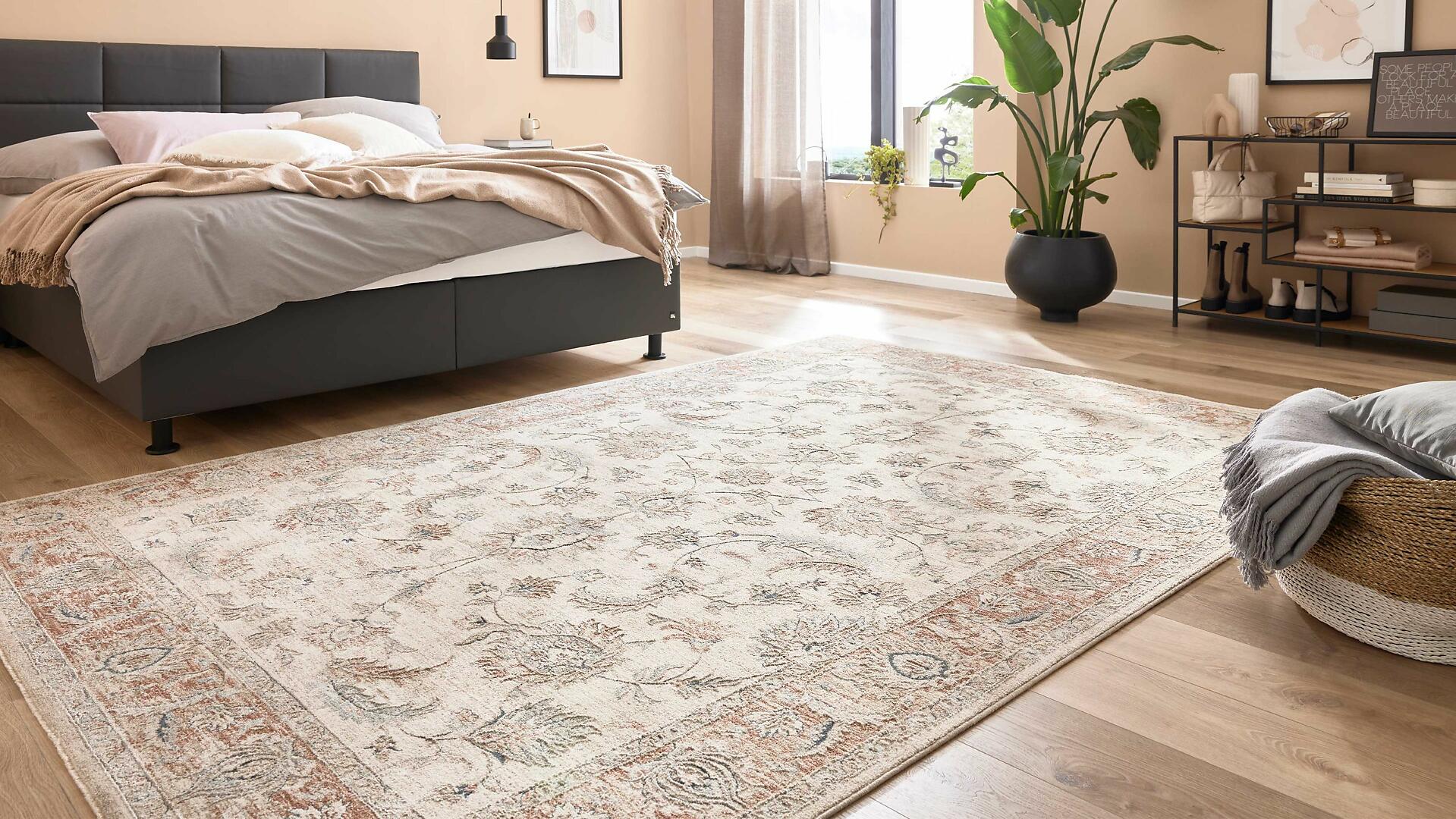 Interliving Teppich Serie R-8130 cremefarben gemustert