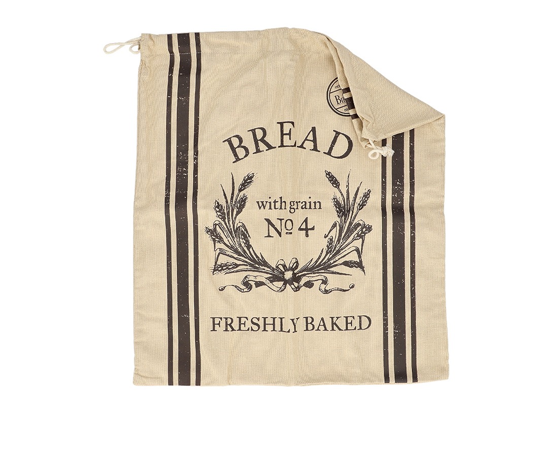 Birkmann Brotbeutel Freshly Baked braun beige Baumwolle Kordelzug Aufbewahrung