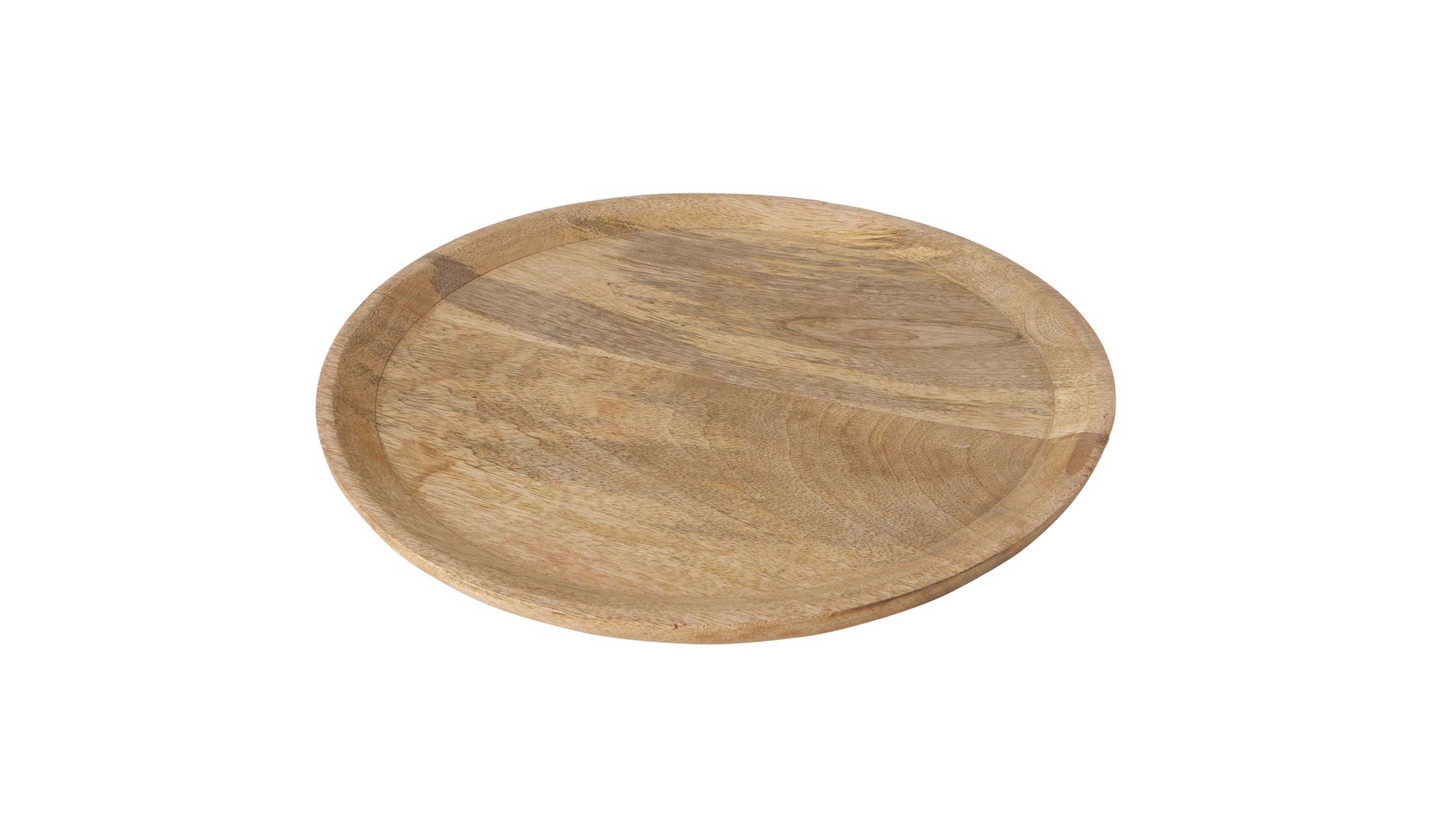 Holzteller Maino Mangoholz - Durchmesser ca. 26 cm