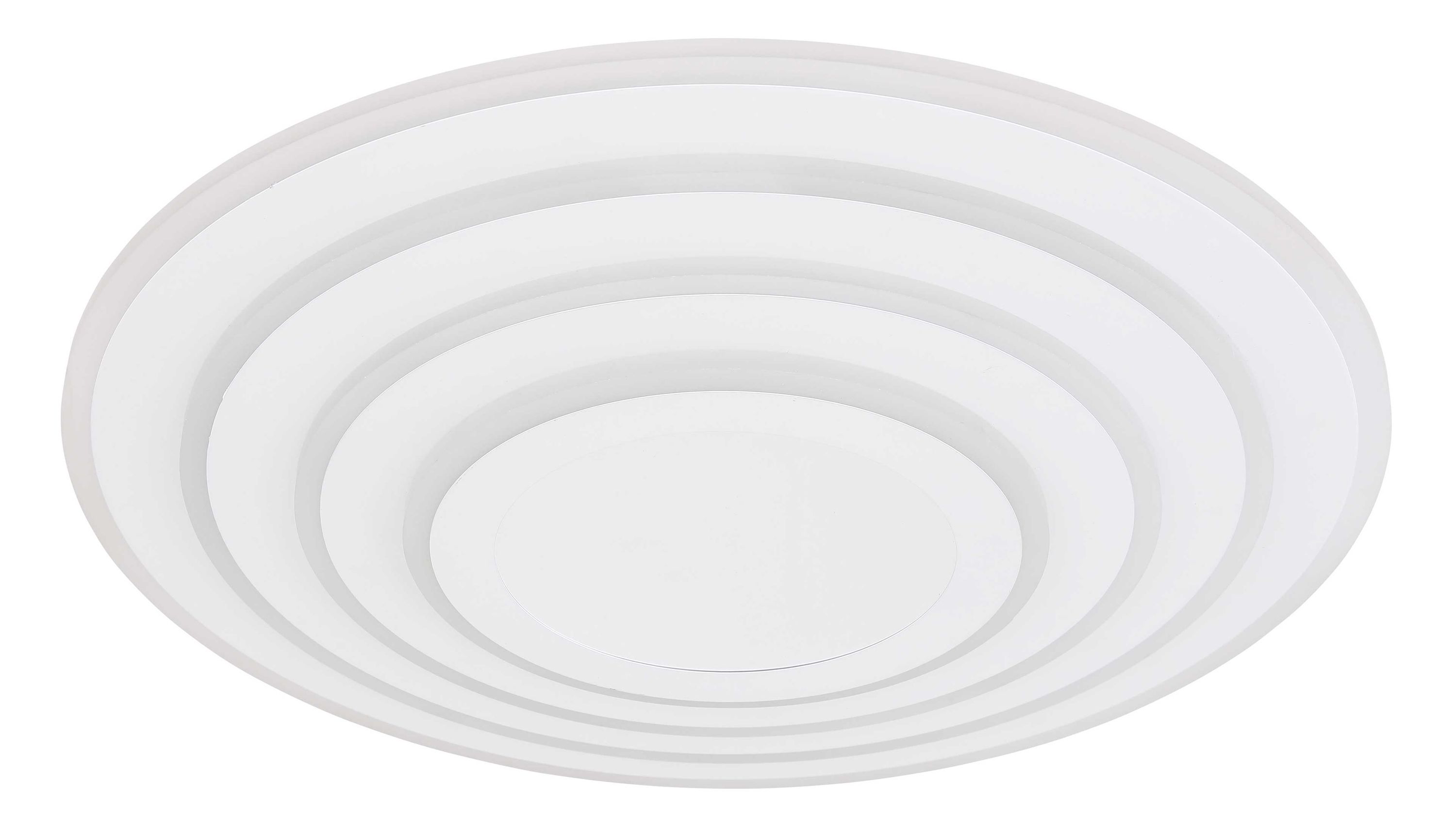 GLOBO Deckenlampe Jocelyn, per App steuerbar weißes Metall & opalweißes Acryl - Durchmesser ca. 50 cm