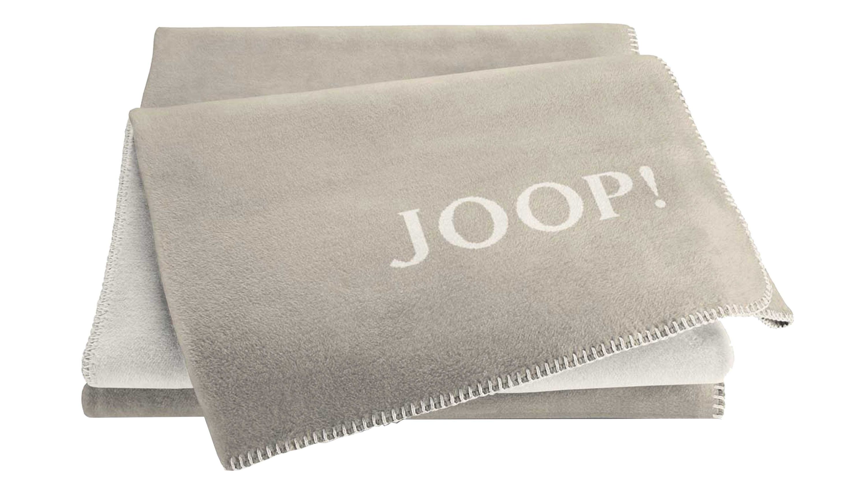 JOOP! Wohndecke Uni Doubleface Sand & Pergament  ca. 150 x 200 cm