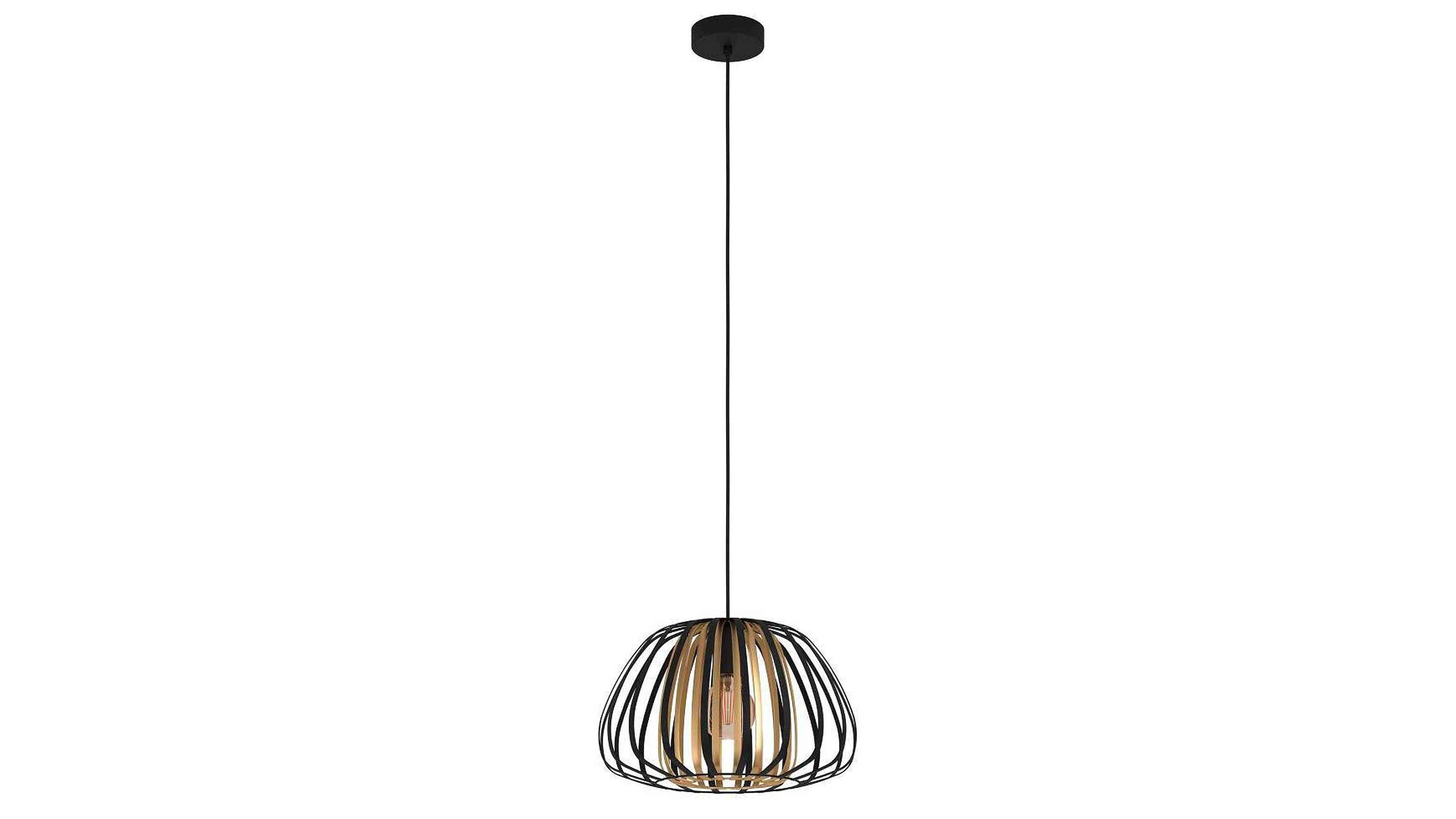 EGLO Pendelleuchte Encinitos Schwarz & Gold - Durchmesser ca. 38 cm