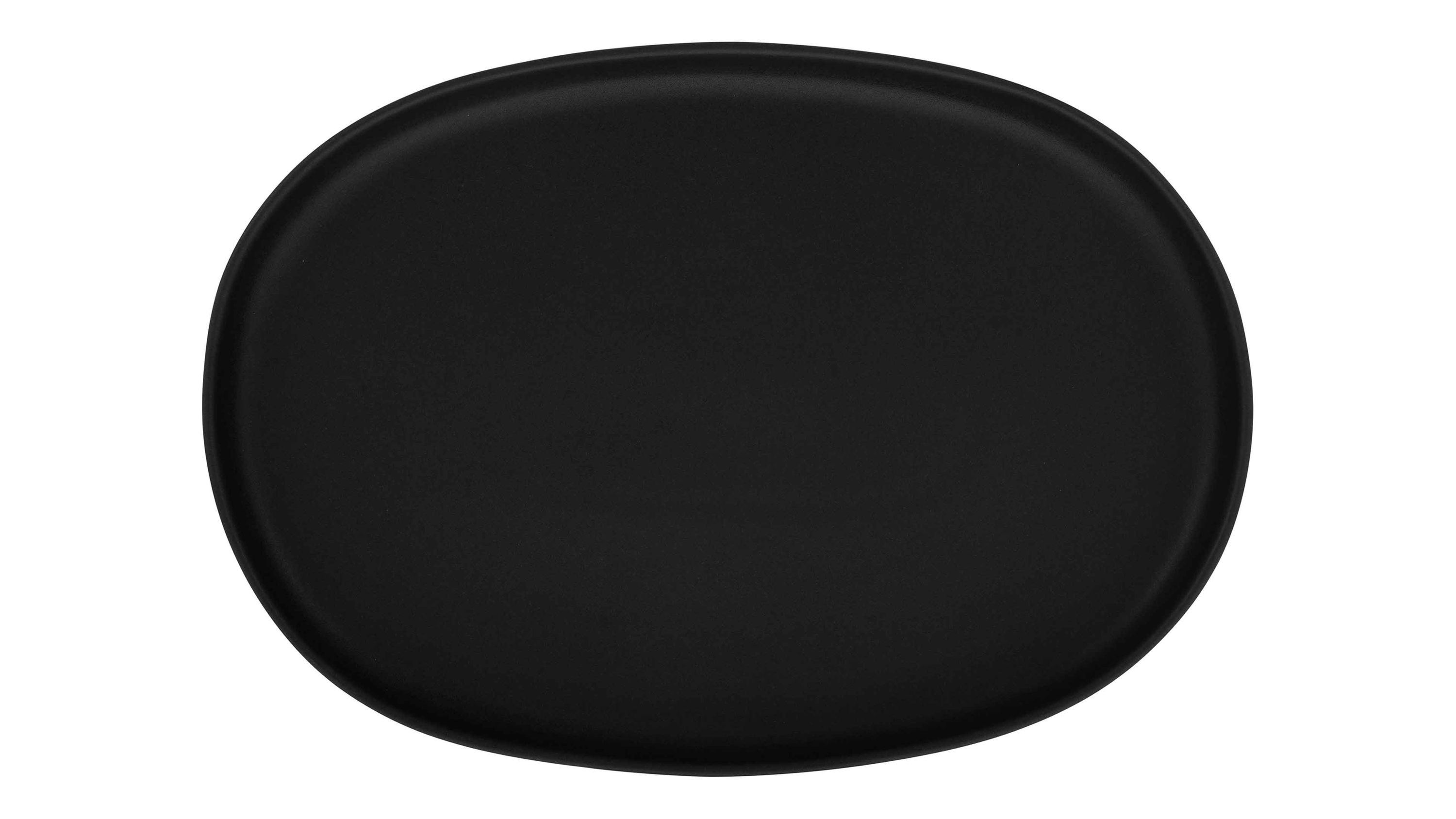 CREATABLE Uno  Servierplatte schwarzes Steinzeug  ca. 23 x 33 cm