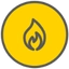 Icon gelbe FlammeTrendhopper
