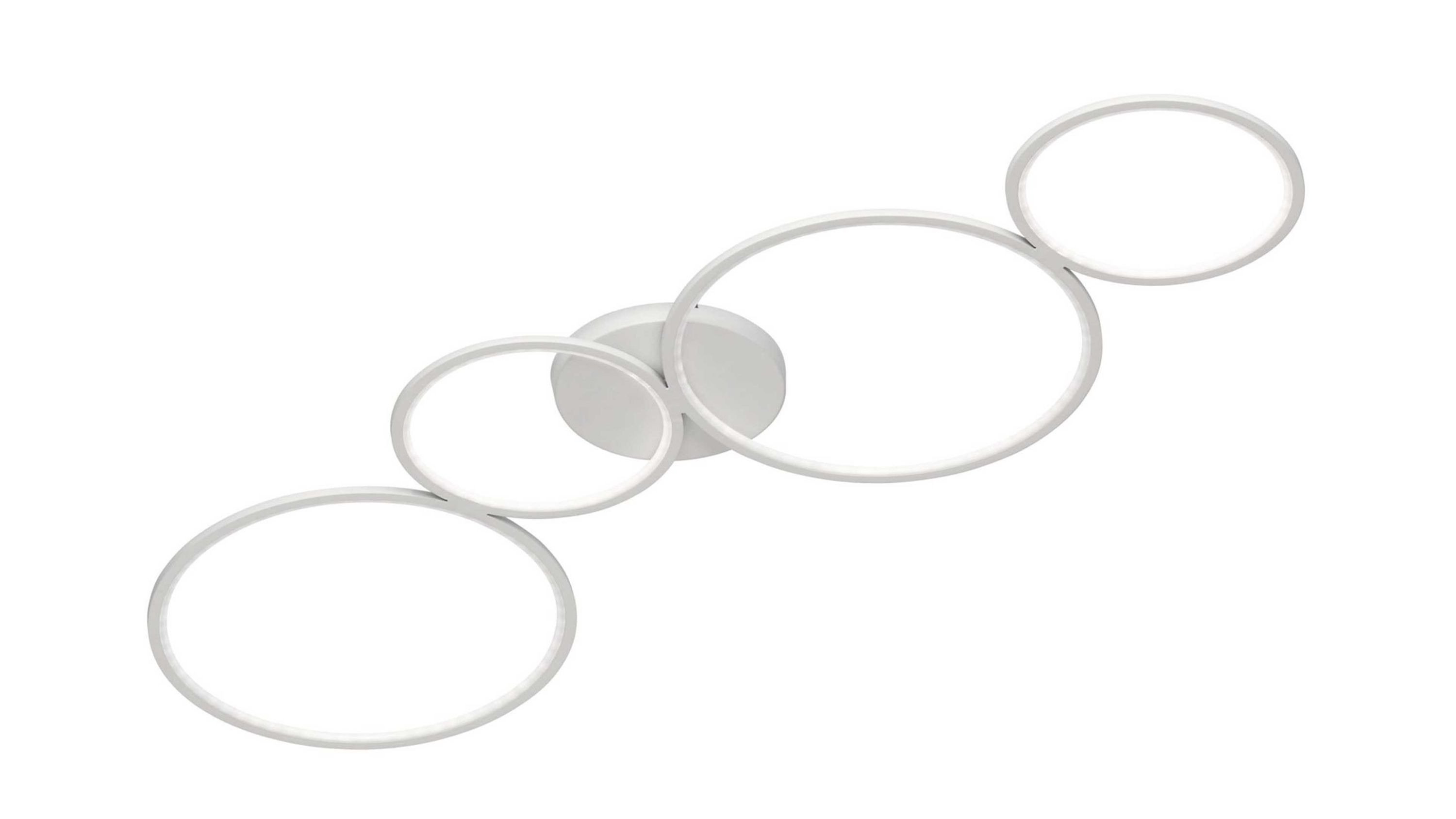 TRIO Deckenlampe Rondo mattweißes Metall  Länge ca. 97 cm