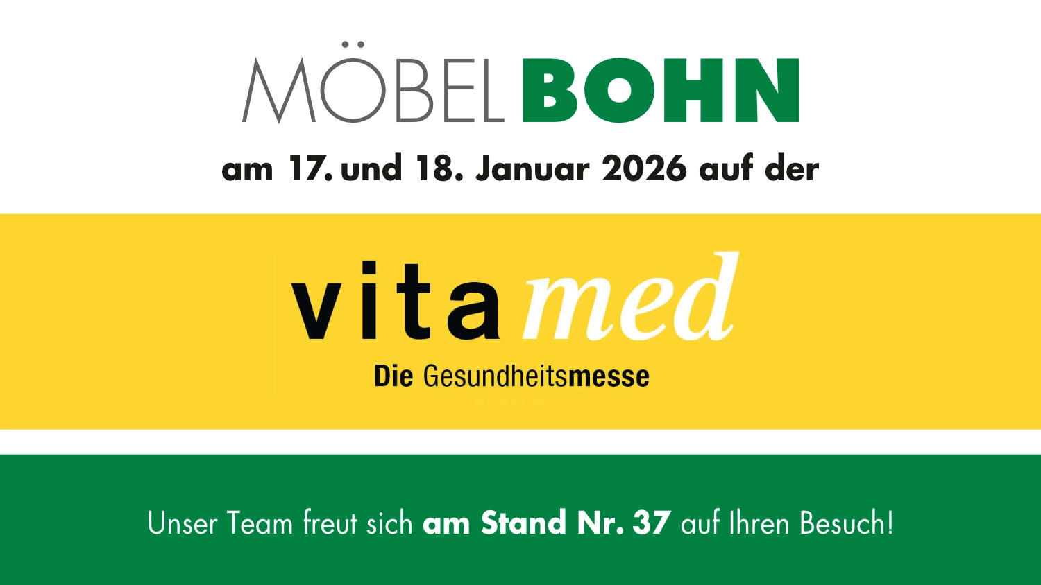 MÖBEL BOHN AUF DER VITAMED GESUNDHEITSMESSE!