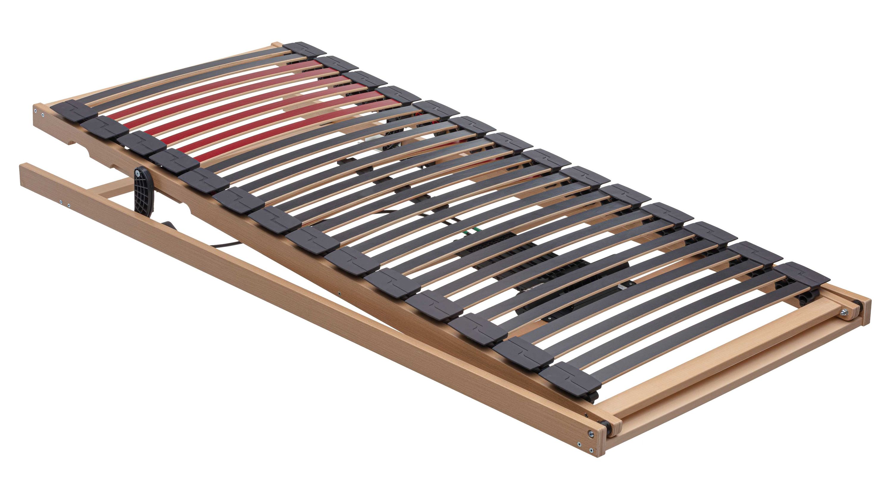 Motorisch verstellbarer Lattenrost mit Holzrahmen Lattenrost mit motorischer Reflux-Verstellung Holzrahmen und flexiblen Latten