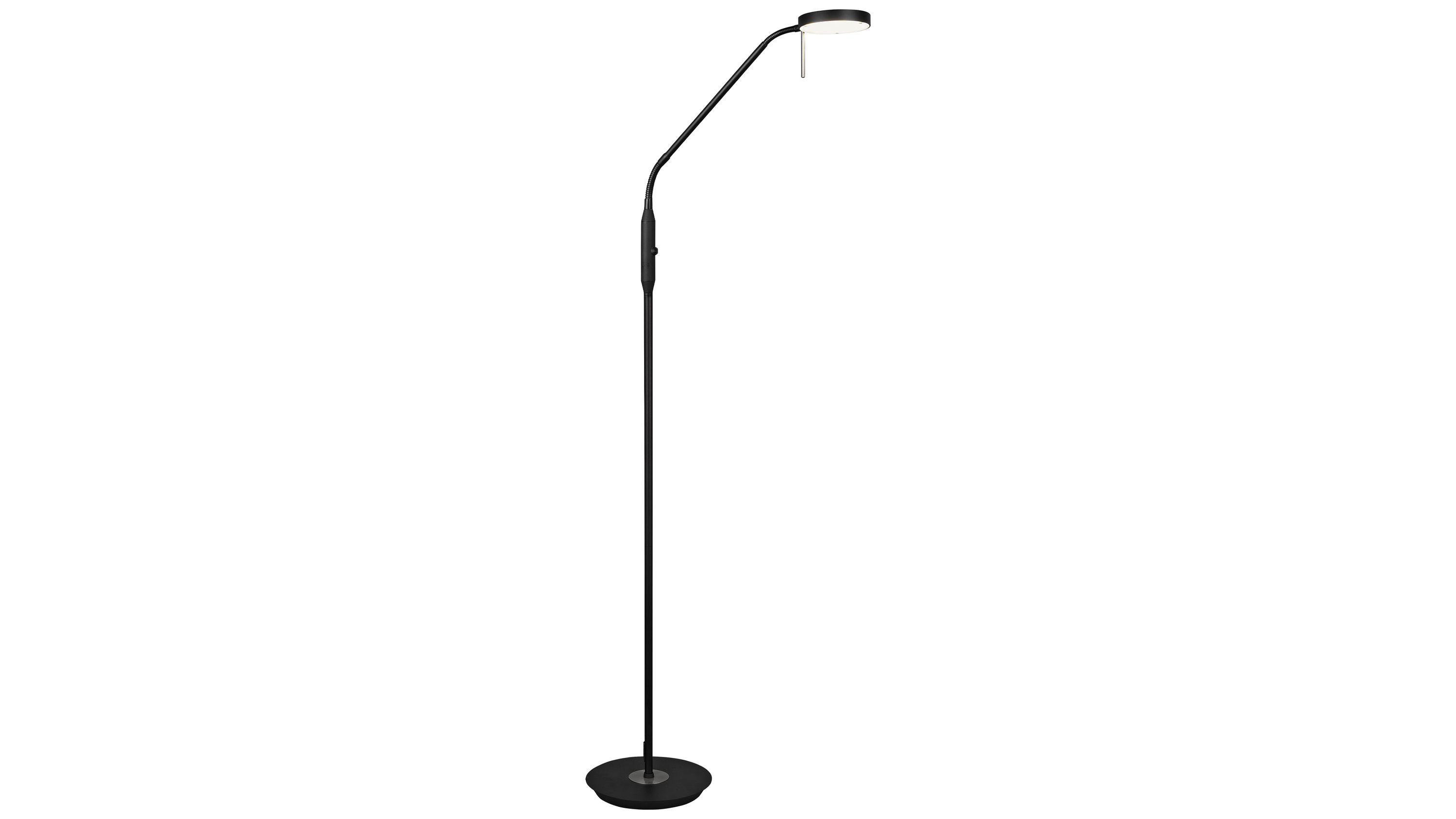 TRIO Stehleuchte Monza Schwarz  Höhe ca. 145 cm