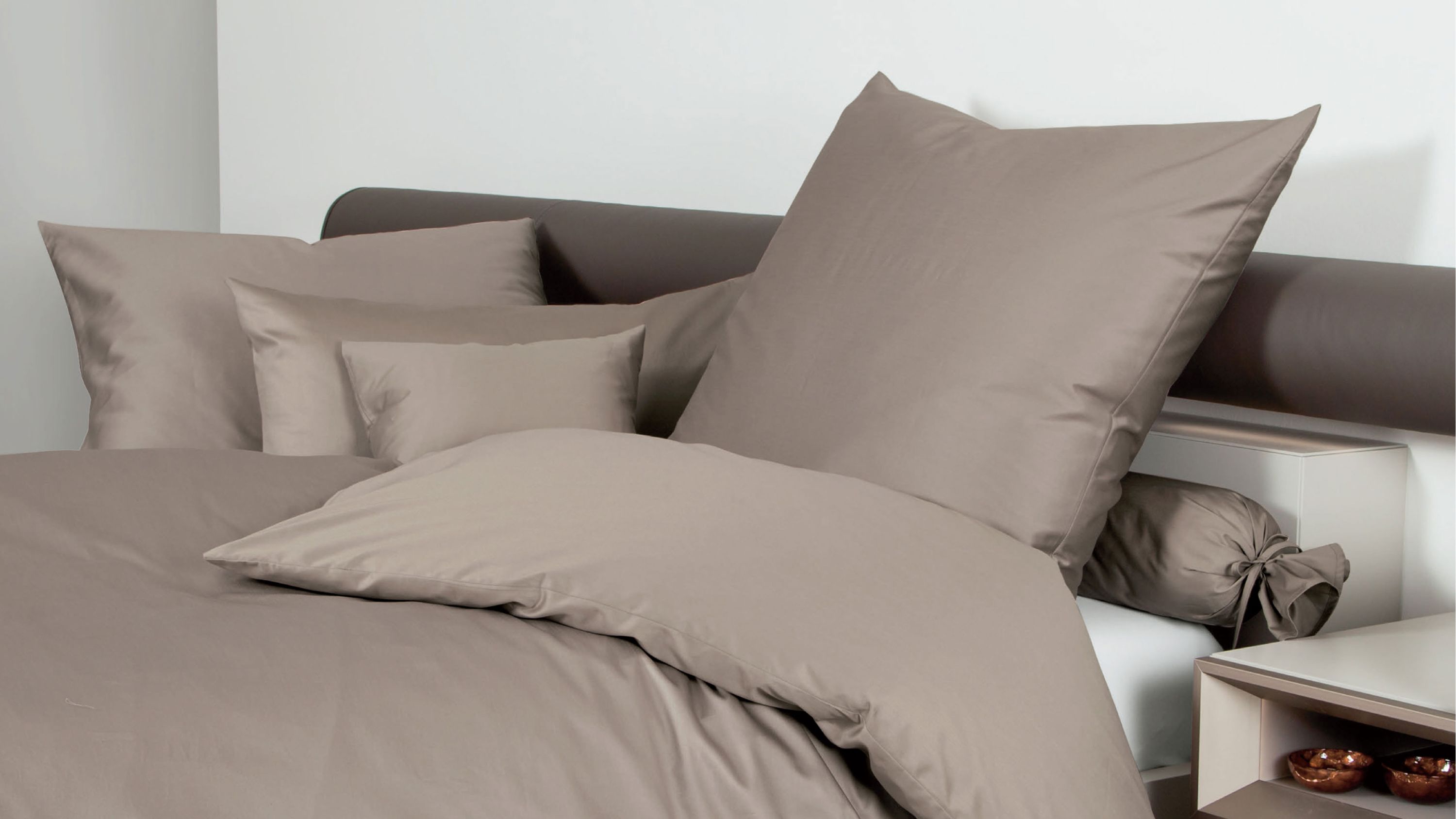 Janine® Bettwäsche-Set Cappuccino - ca. 135 x 200 cm
