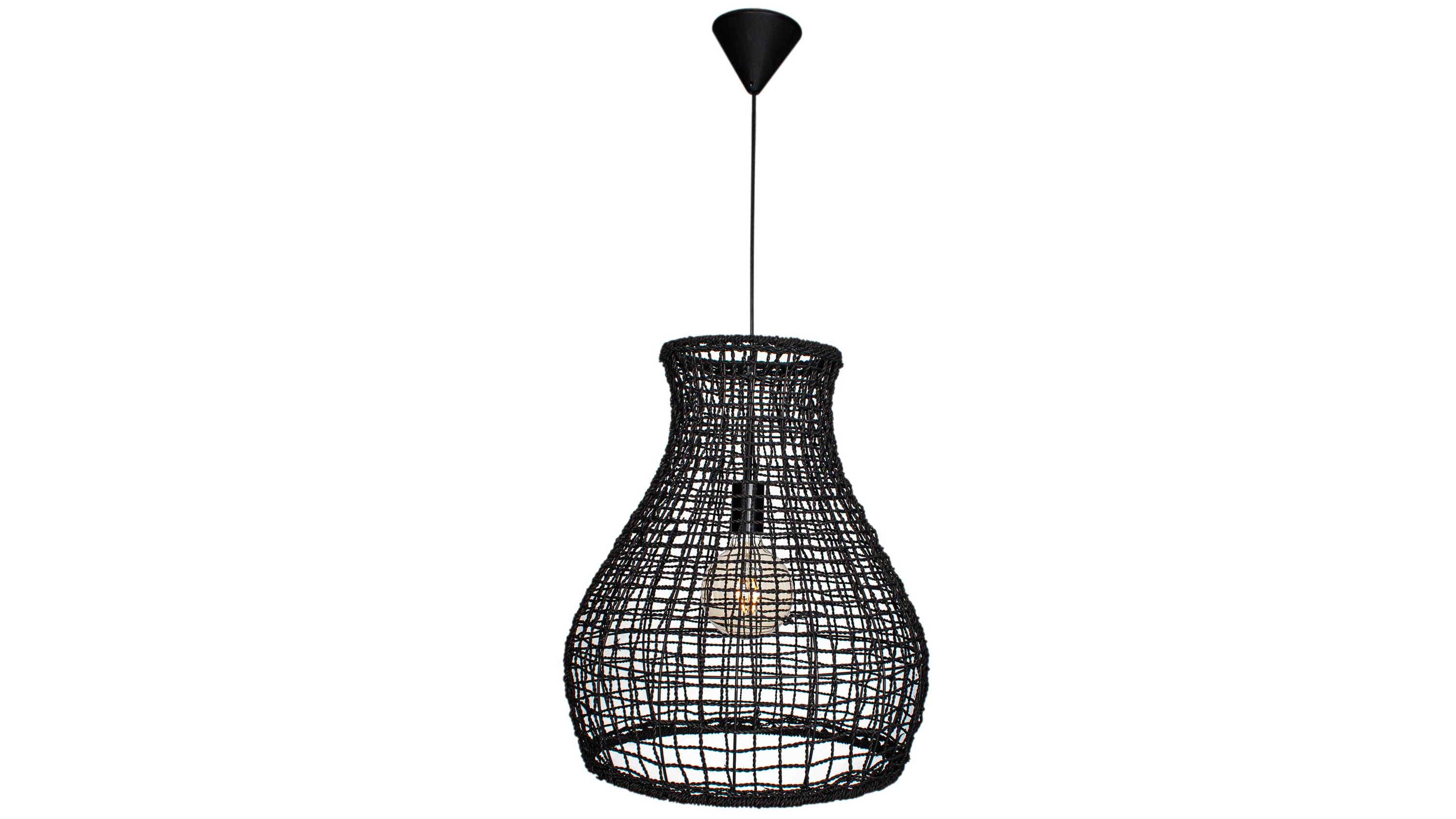 BY RYDÉNS Lucena - Hängeleuchte Schwarz - ca. 34 cm Durchmesser