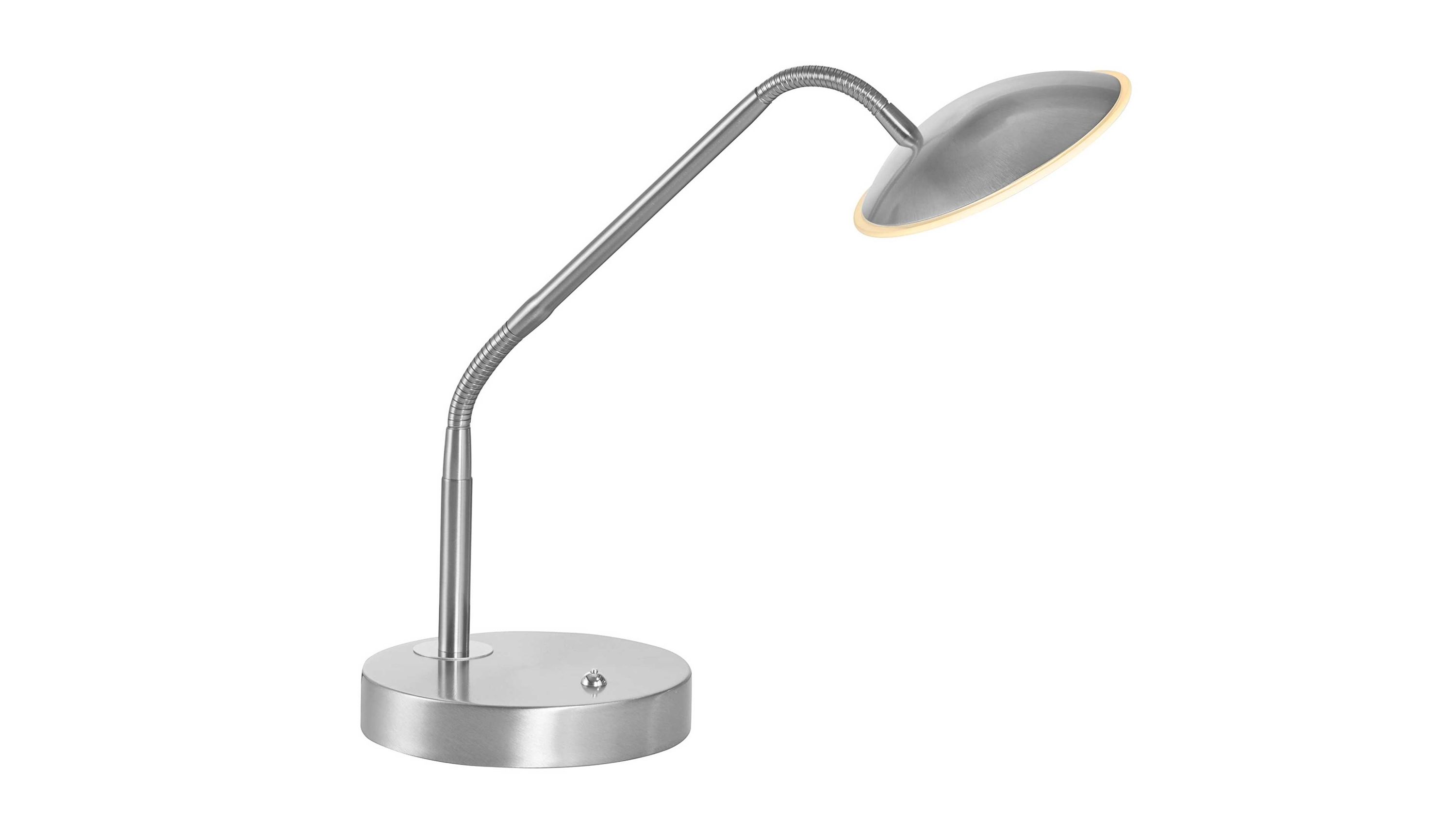FH Leuchten Serie Tralli - Tischlampe auch als Schreibtischleuchte Nickel matt - Höhe ca. 60 cm
