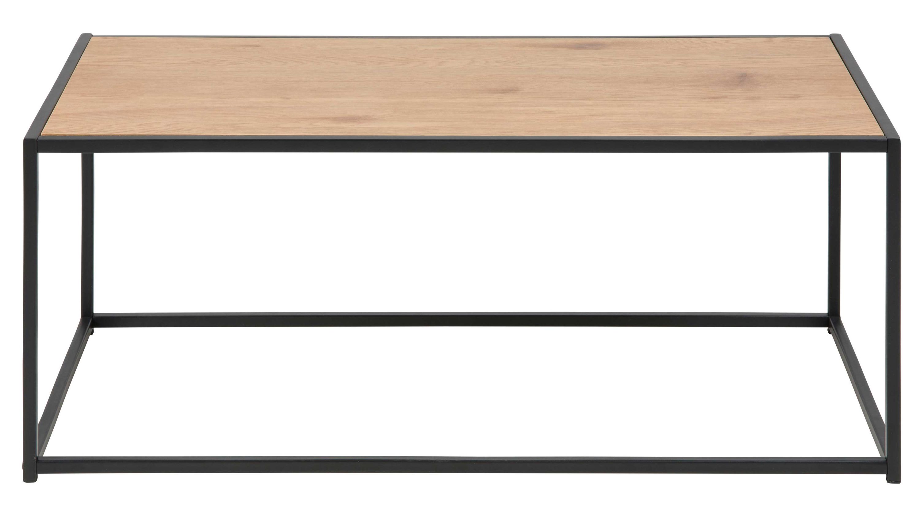 Couchtisch Seaford im Industrielook bzw. Sofatisch Wildeiche & Schwarz  ca. 100 x 50 cm