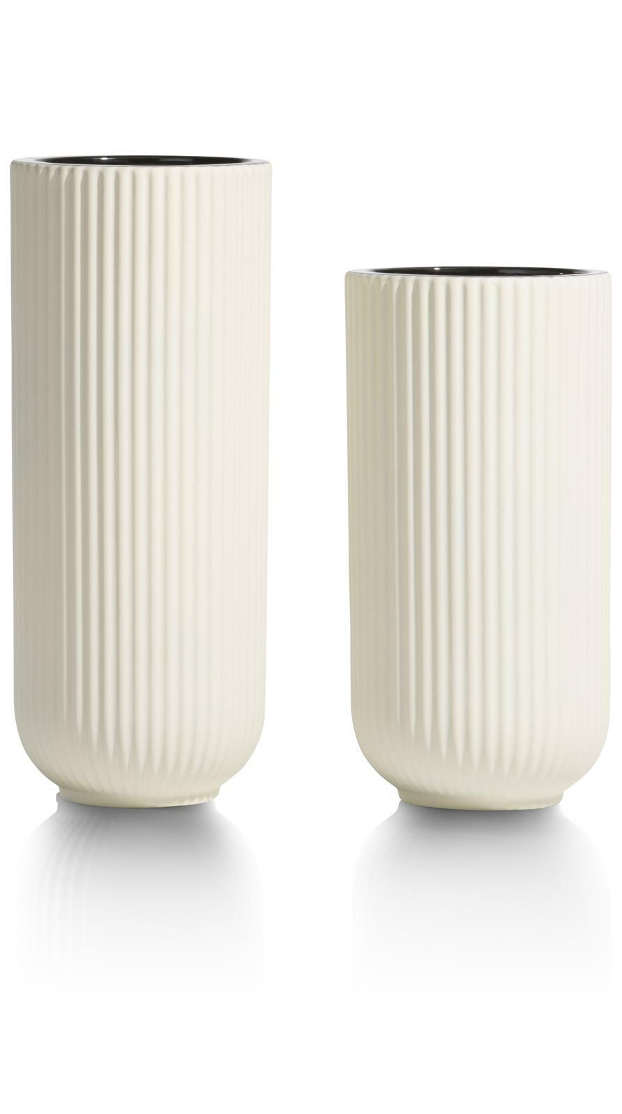 Habufa Meubelen Blumenvase COCOmaison Haley Weiß Keramik 29 cm