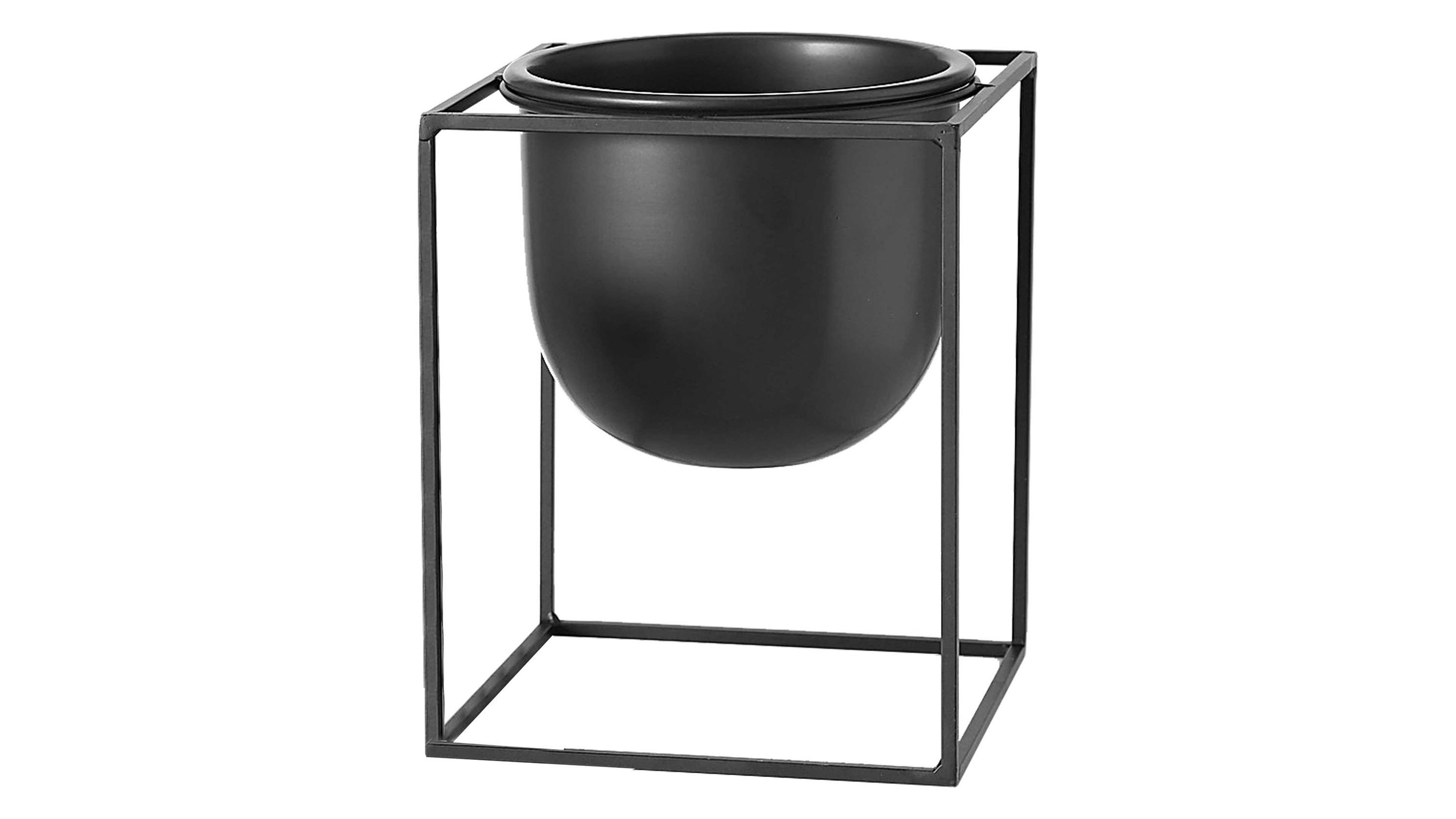 Pflanztopf Kumbo schwarzes Eisen  ca. 16 x 16 cm