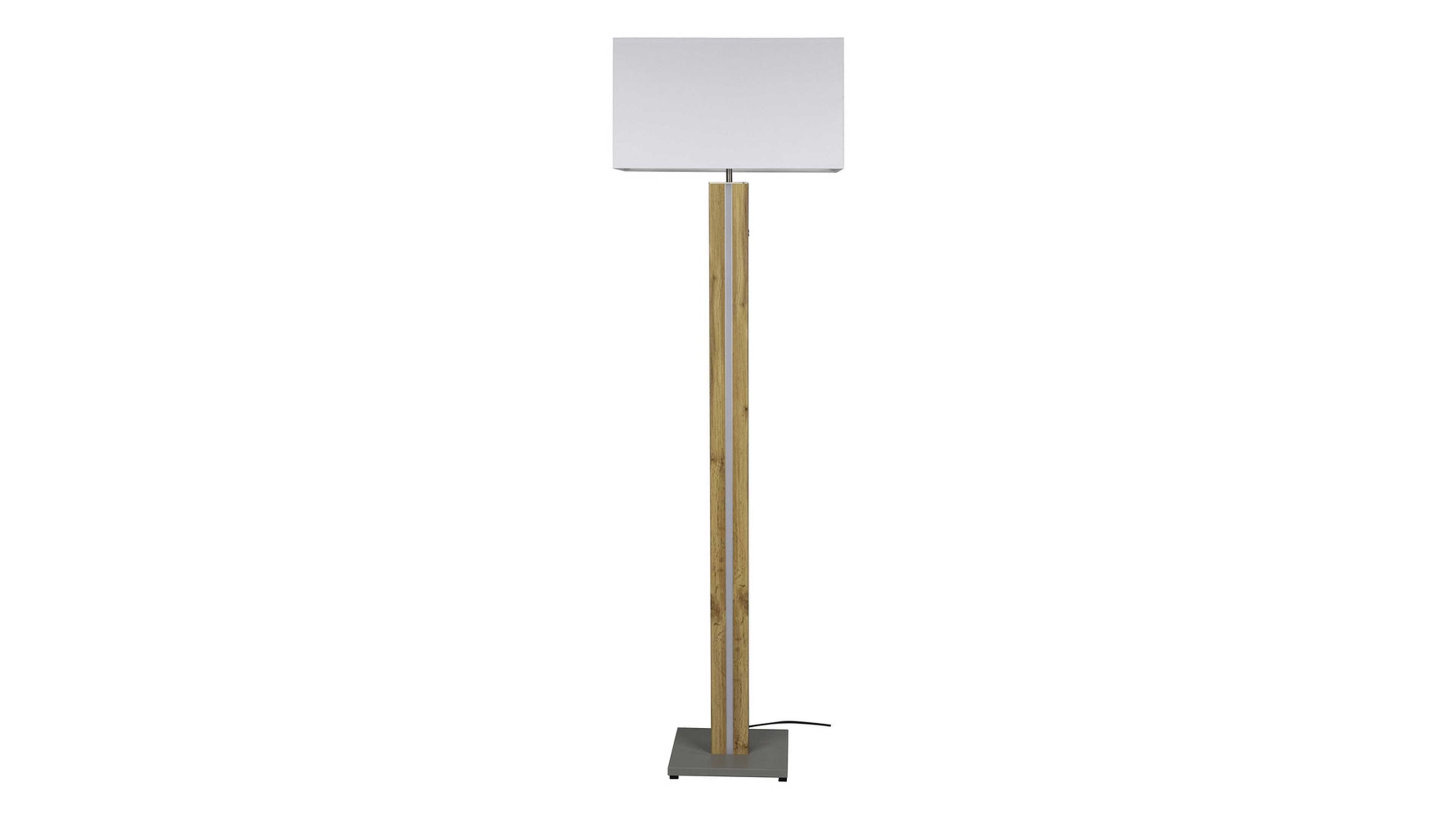 SPOT LIGHT Stehleuchte Yaren Eiche & Weiß - Höhe ca. 155 cm