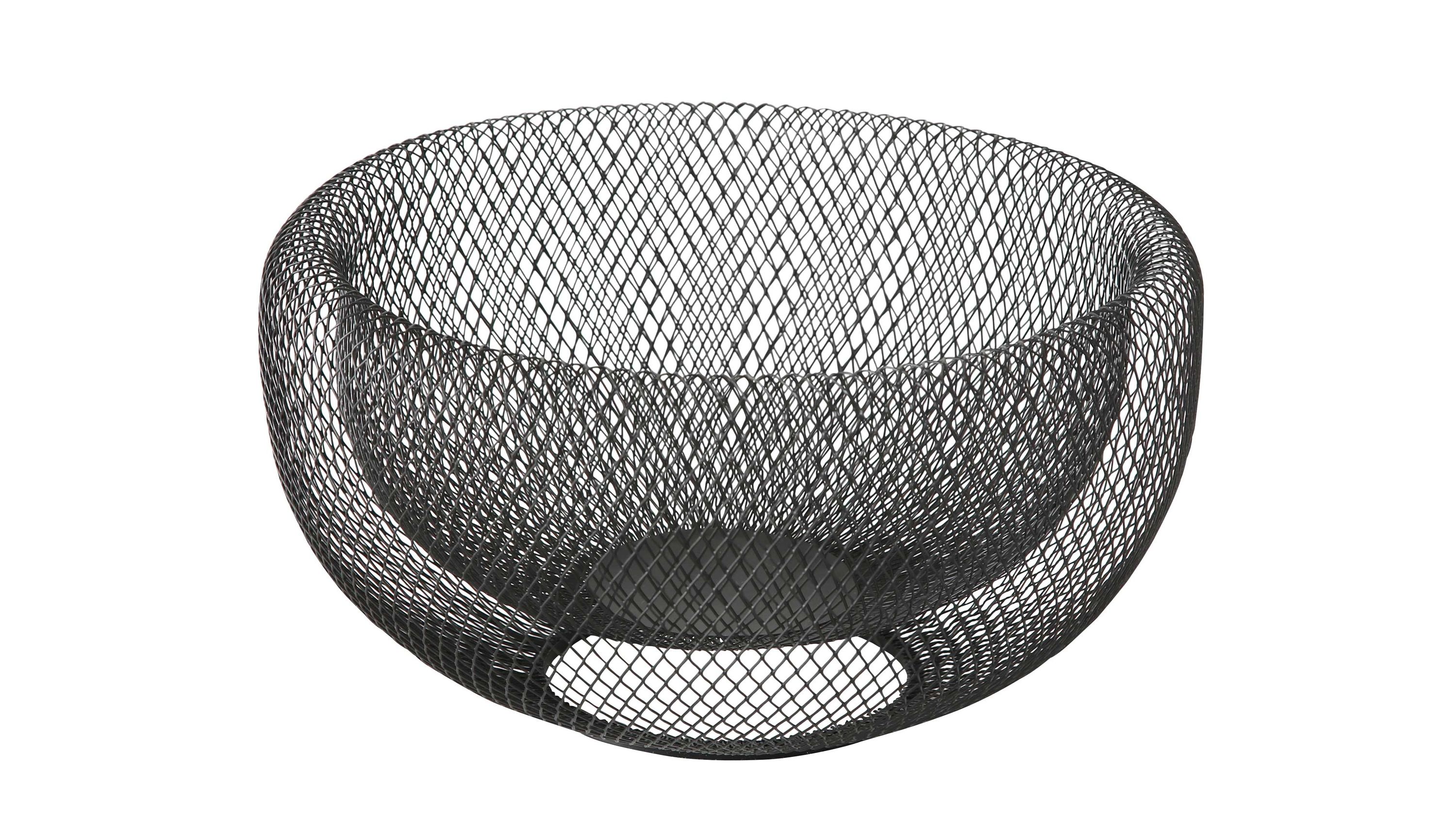 Dekoschale Seoul schwarzes Eisengeflecht - Durchmesser ca. 24 cm