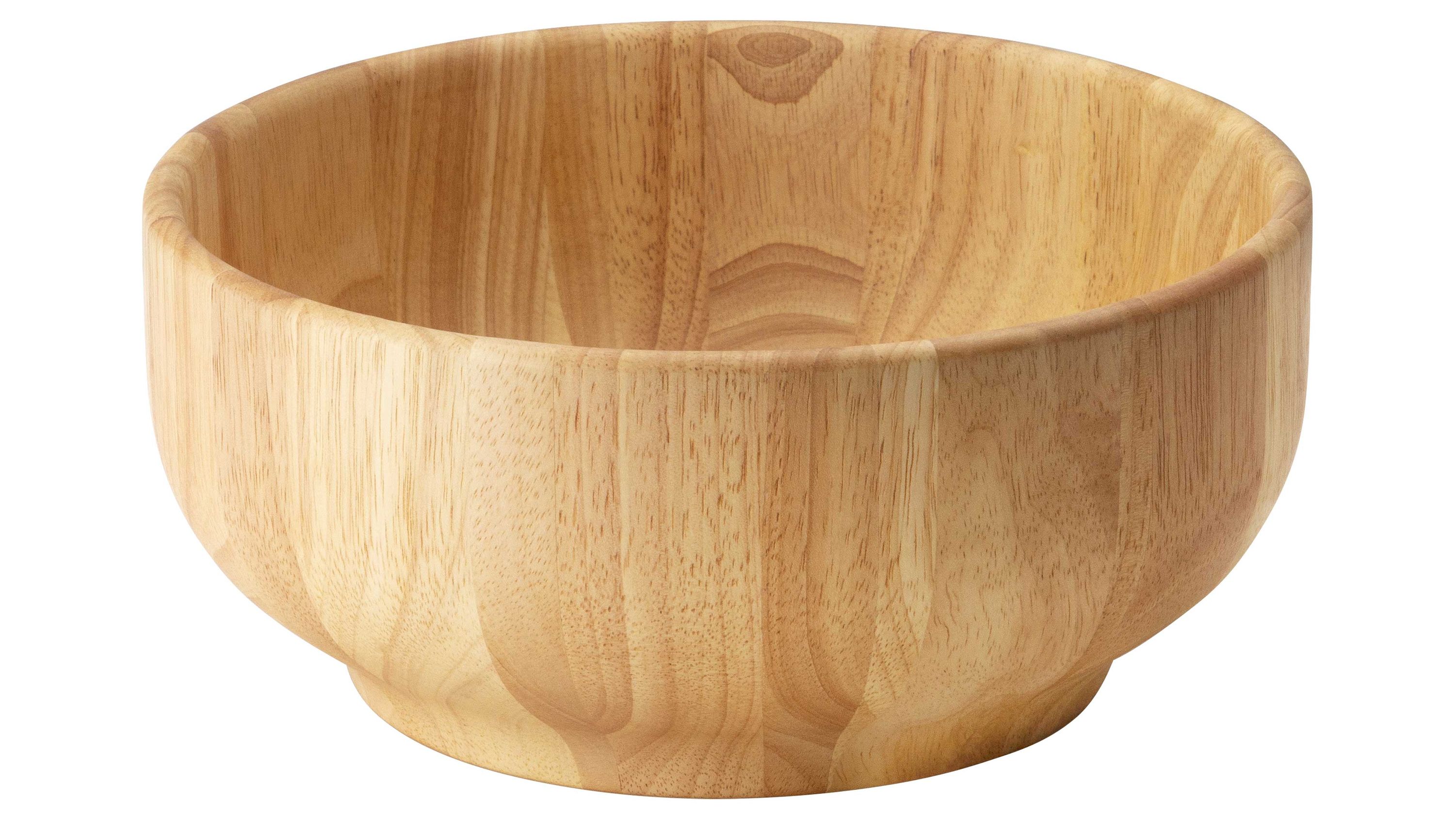 CONTINENTA Holz-Schüssel Gummibaumholz - Durchmesser ca. 26 cm