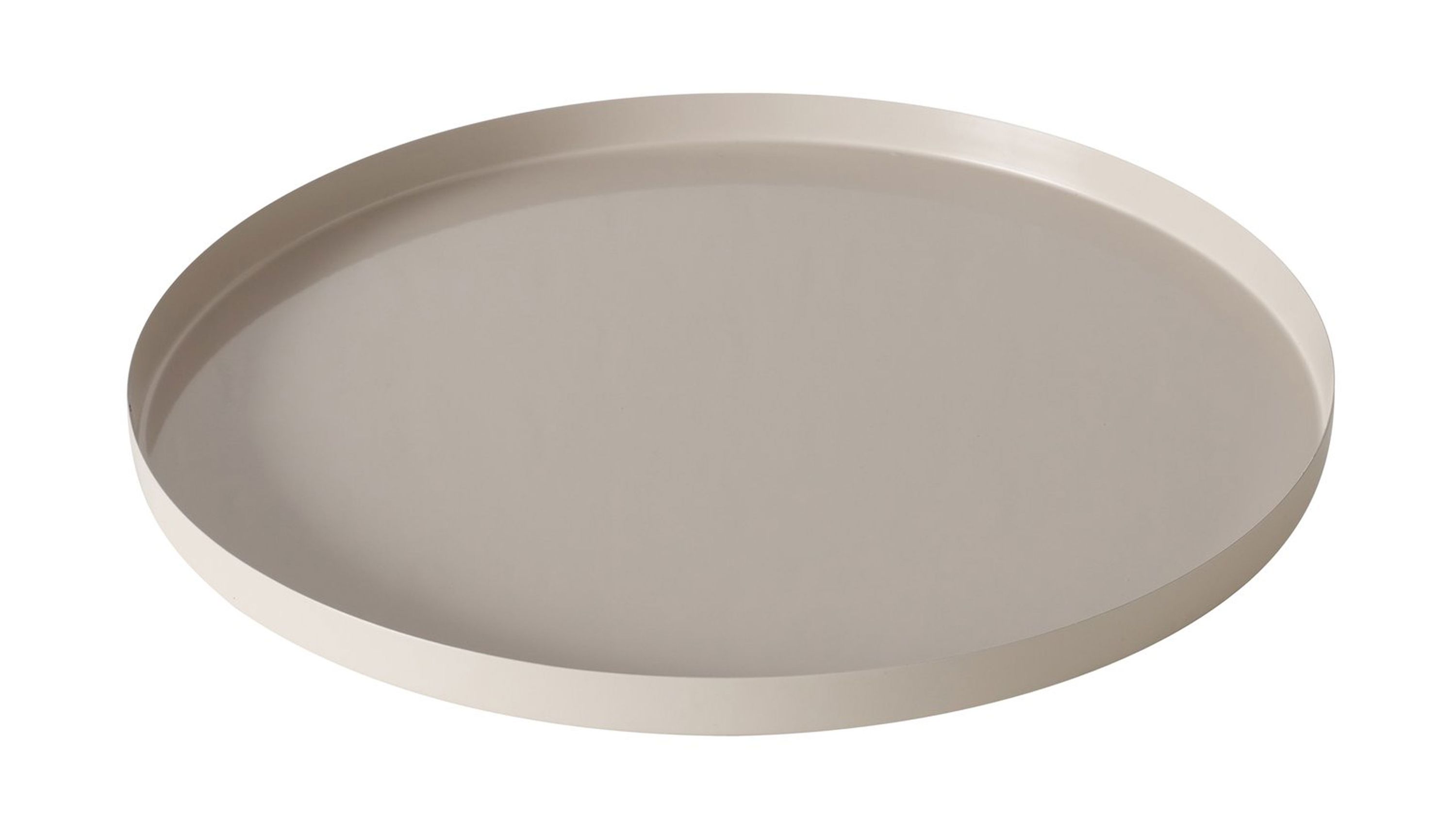Tablett Rondella beiges Eisen  Durchmesser ca. 40 cm