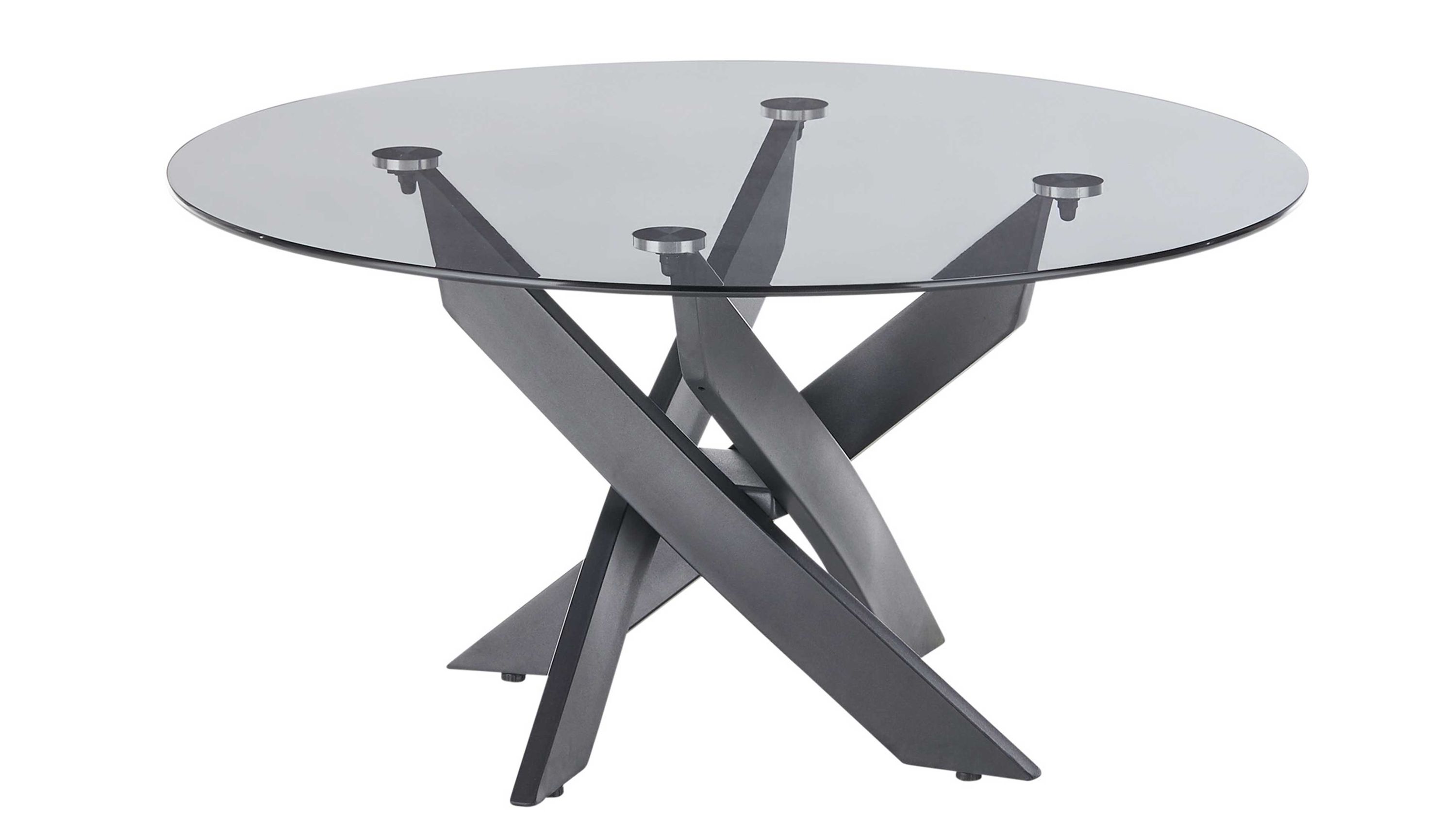 Kopenhagen Couchtisch Grau & Schwarz - Durchmesser ca. 80 cm