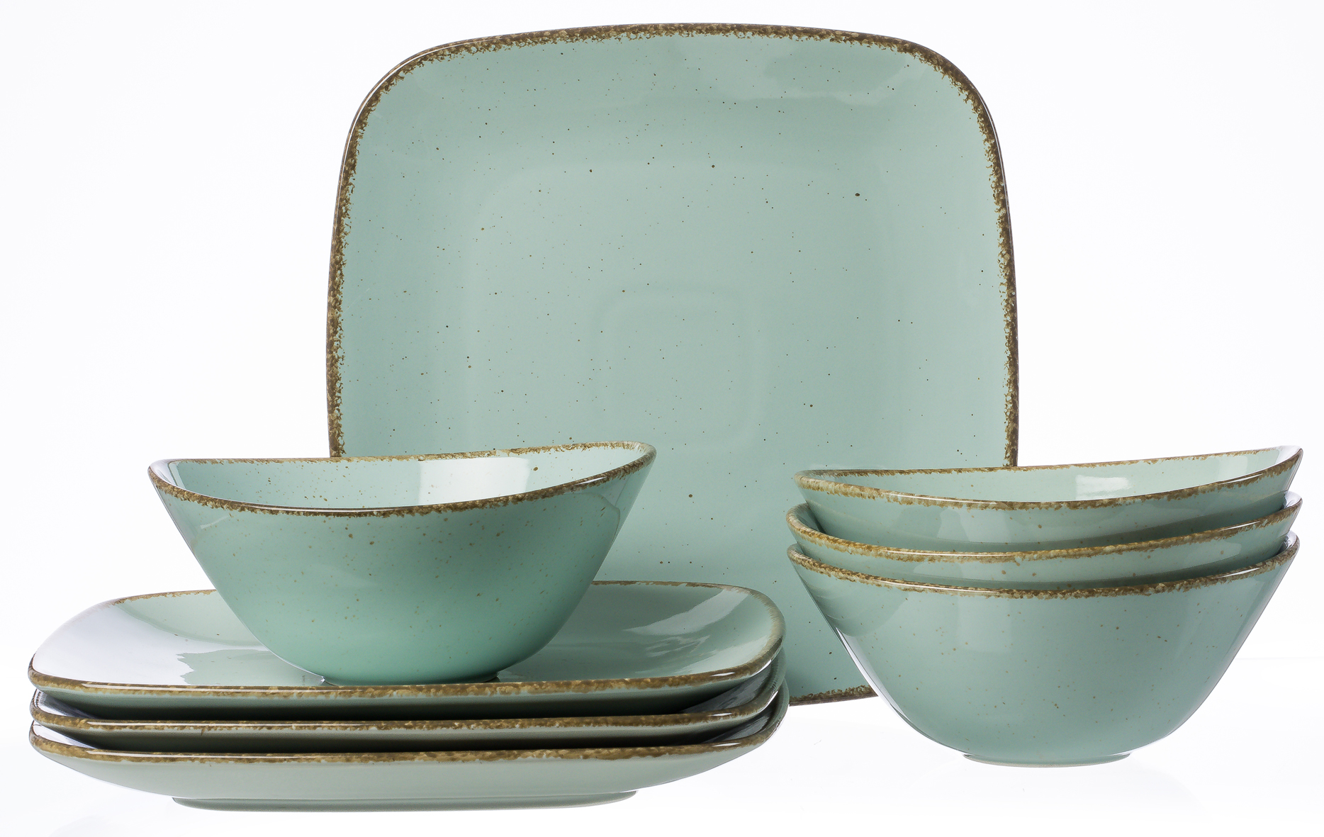Ritzenhoff & Breker Tafelservice Casa blaues Porzellan - 8-teilig, Tafelgeschirr