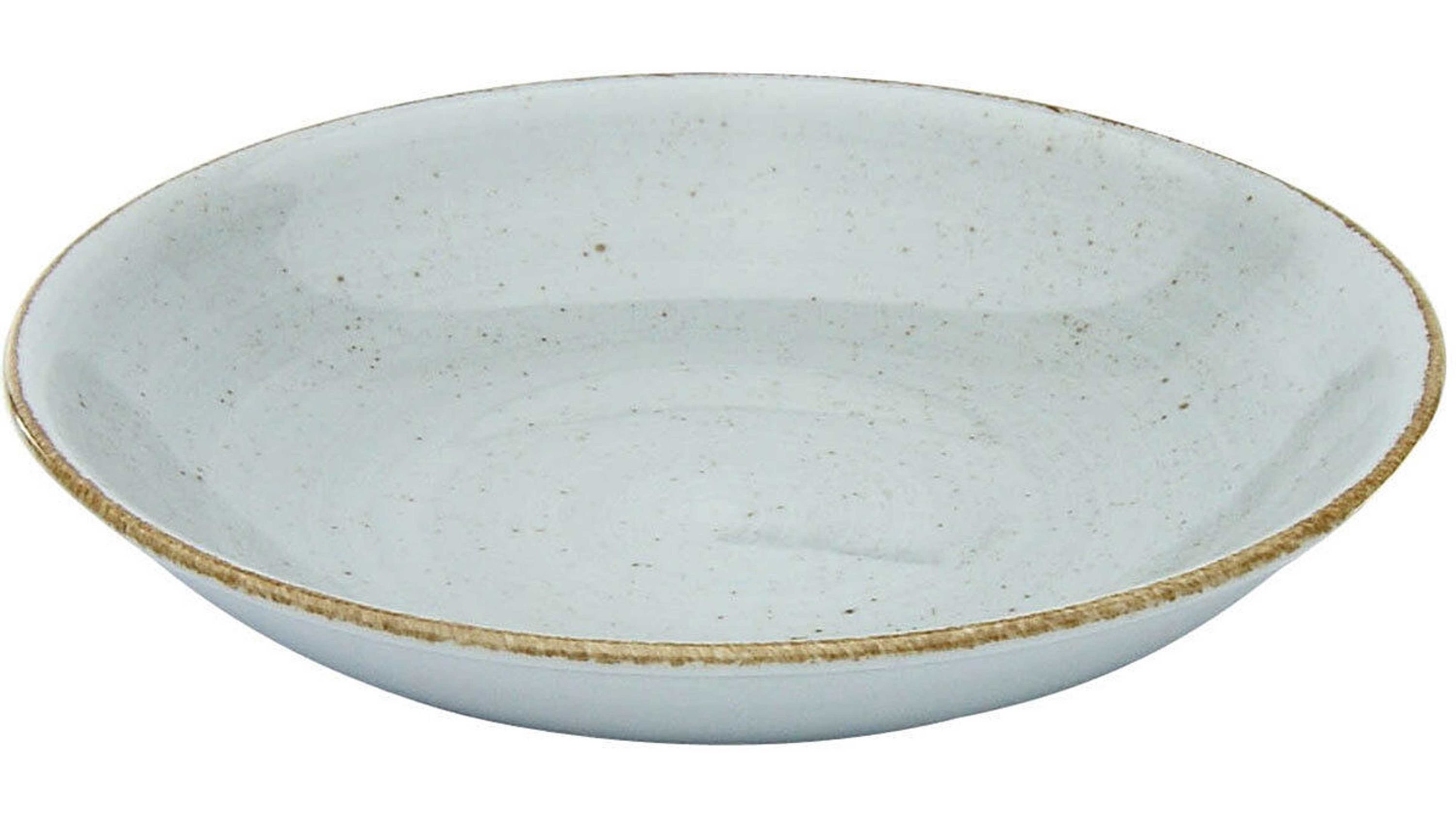 CREATABLE Vintage Nature  Suppenteller steinfarbenes Porzellan  Durchmesser ca. 23 cm