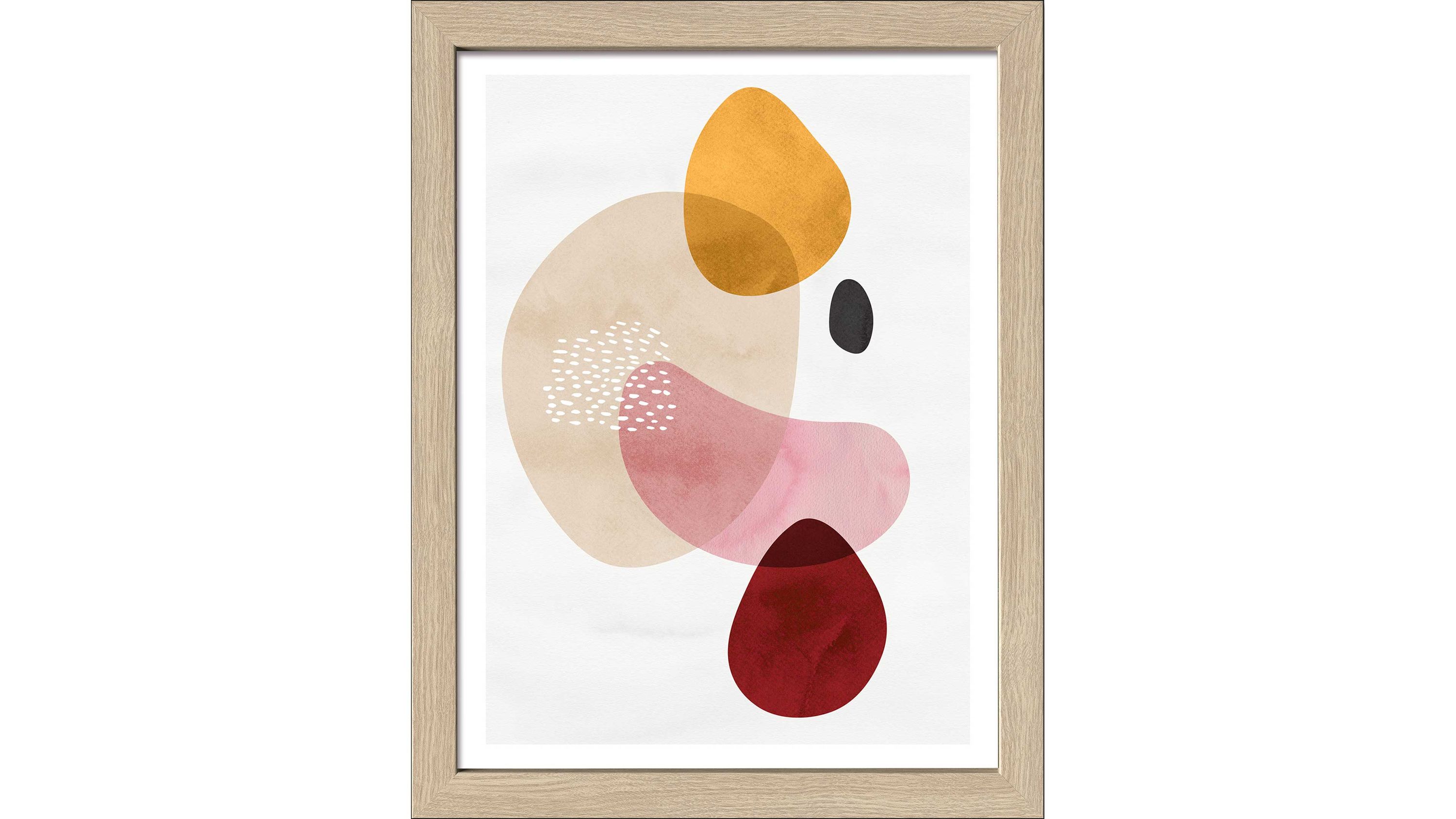 PRO®ART Kunstdruck Framed-Art Pastellfarben & Eiche - ca. 35 x 45 cm