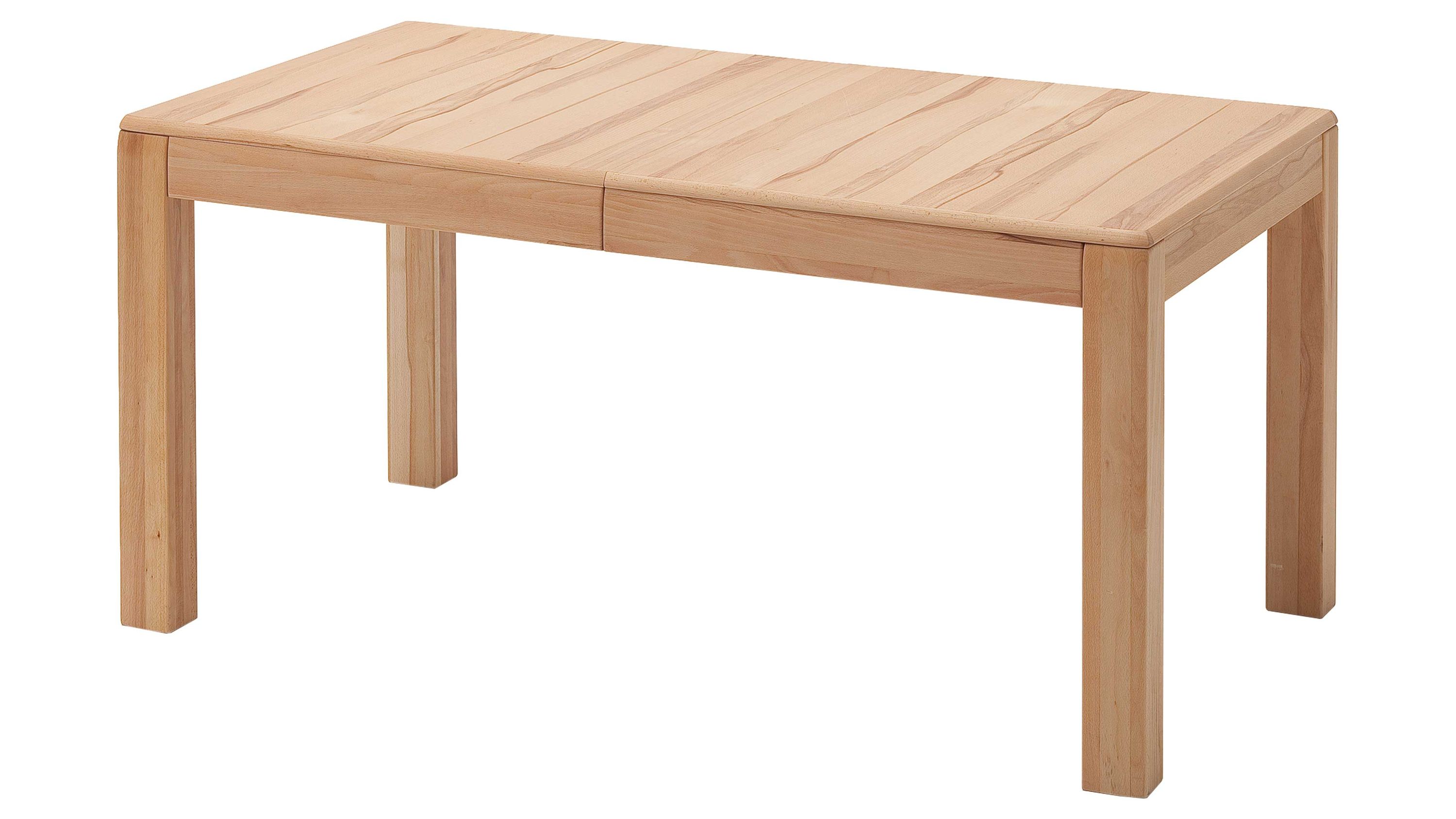 Auszugtisch aus geöltem Holz rechteckig Rechteckiger Auszugtisch aus geöltem Holz mit vier quadratischen Beinen