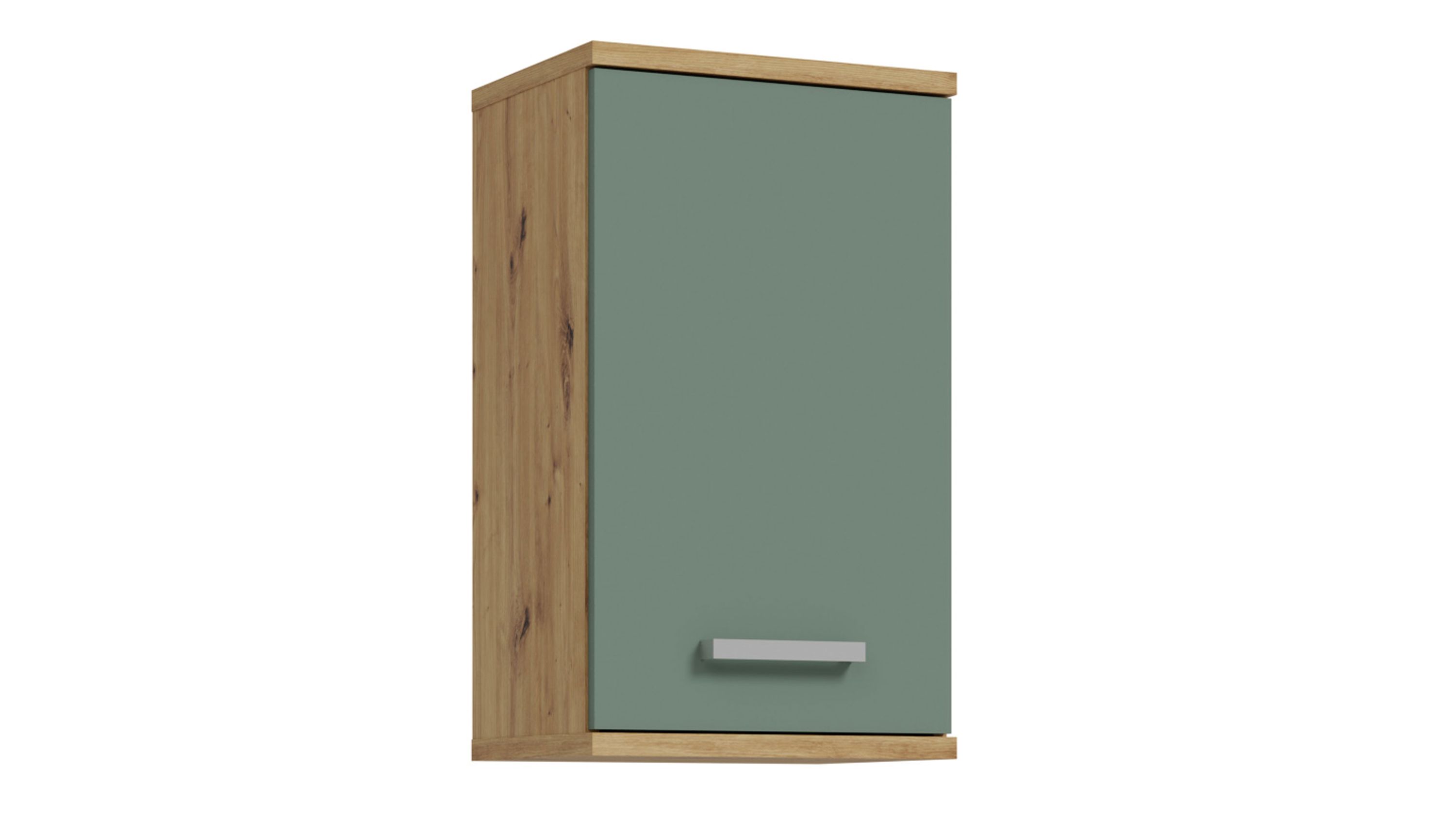 Badezimmerprogramm Veris - Hängeschrank Salbei Grün & Artisan Eiche  ca. 40 x 69 cm