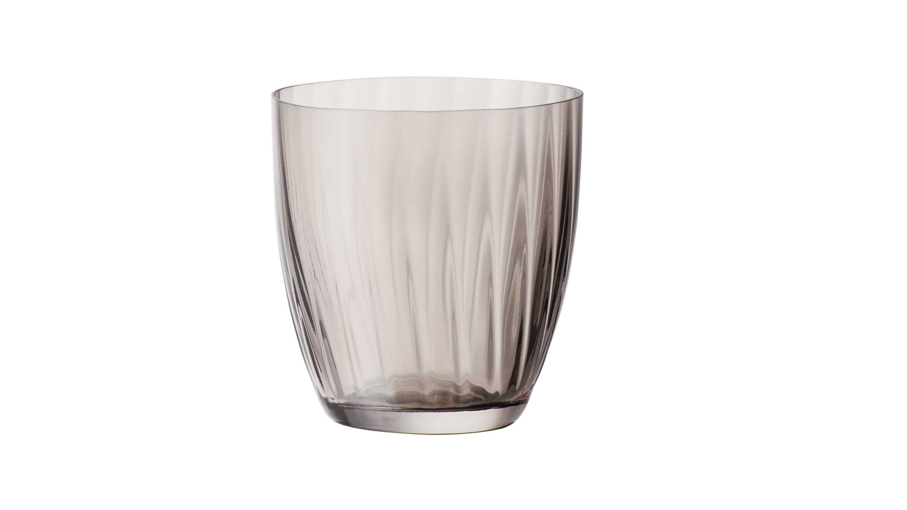 BOHEMIA Cristal Wasserglas Georgia rauchbraunes Kristallglas - ca. 260 ml