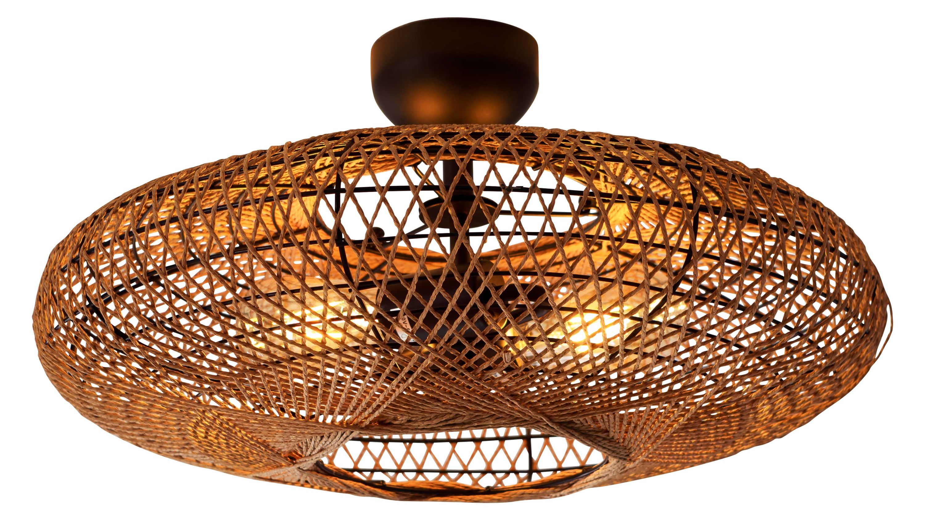 TRIO Leuchten Serie Hedda - Deckenleuchte Sisal - Durchmesser ca. 52 cm