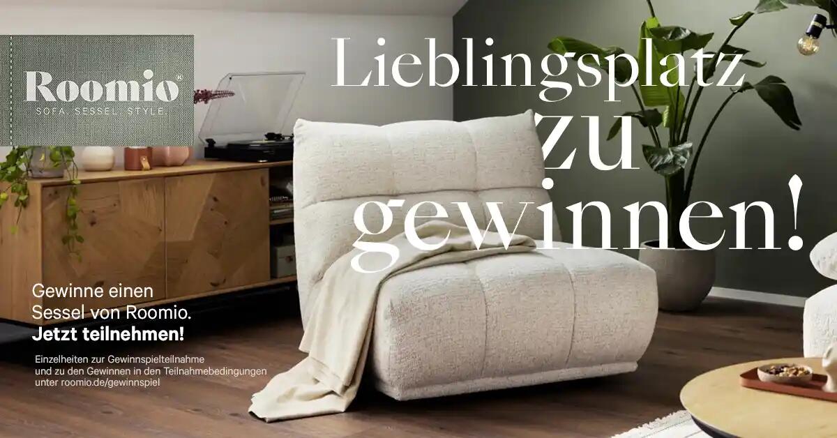 ROOMIO GEWINNSPIEL - GEWINNEN SIE IHREN NEUEN LIEBLINGSPLATZ!