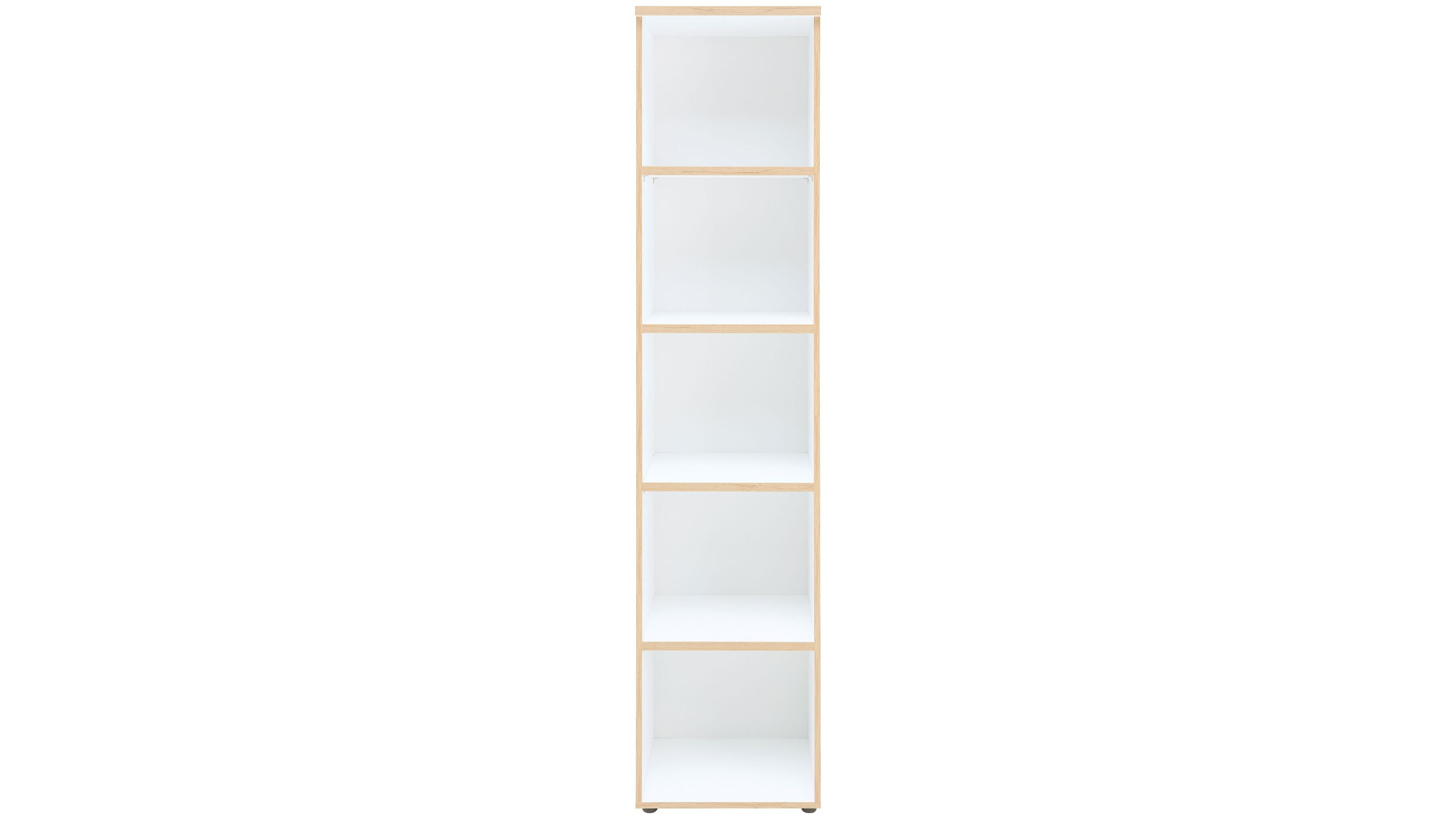 Büro Serie Memphis - Büroregal Weiß & Artisan Eiche - ca. 75 x 197 cm