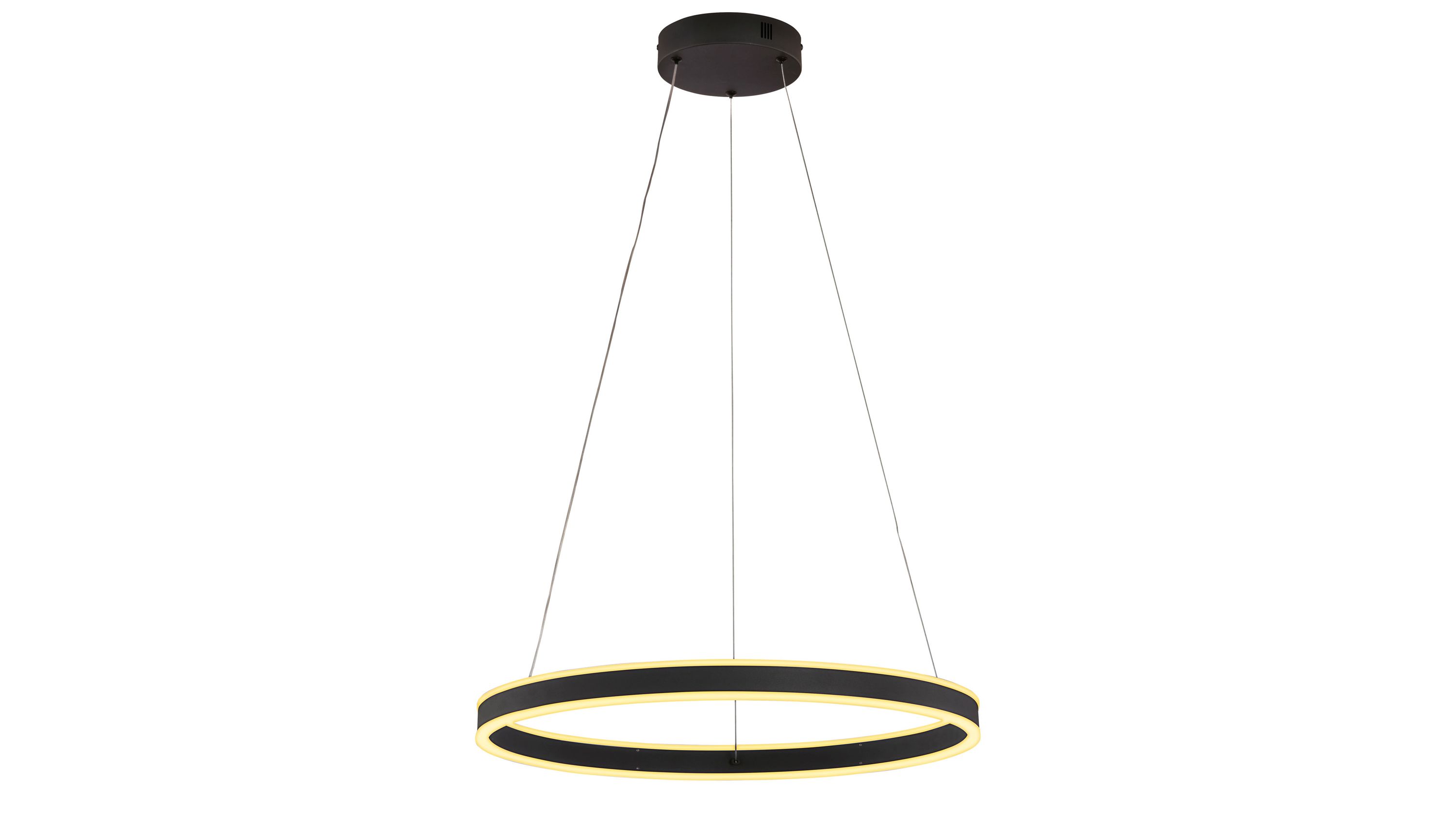 FH LED-Pendelleuchte Sirko sandschwarzes Metall - Durchmesser ca. 100 cm