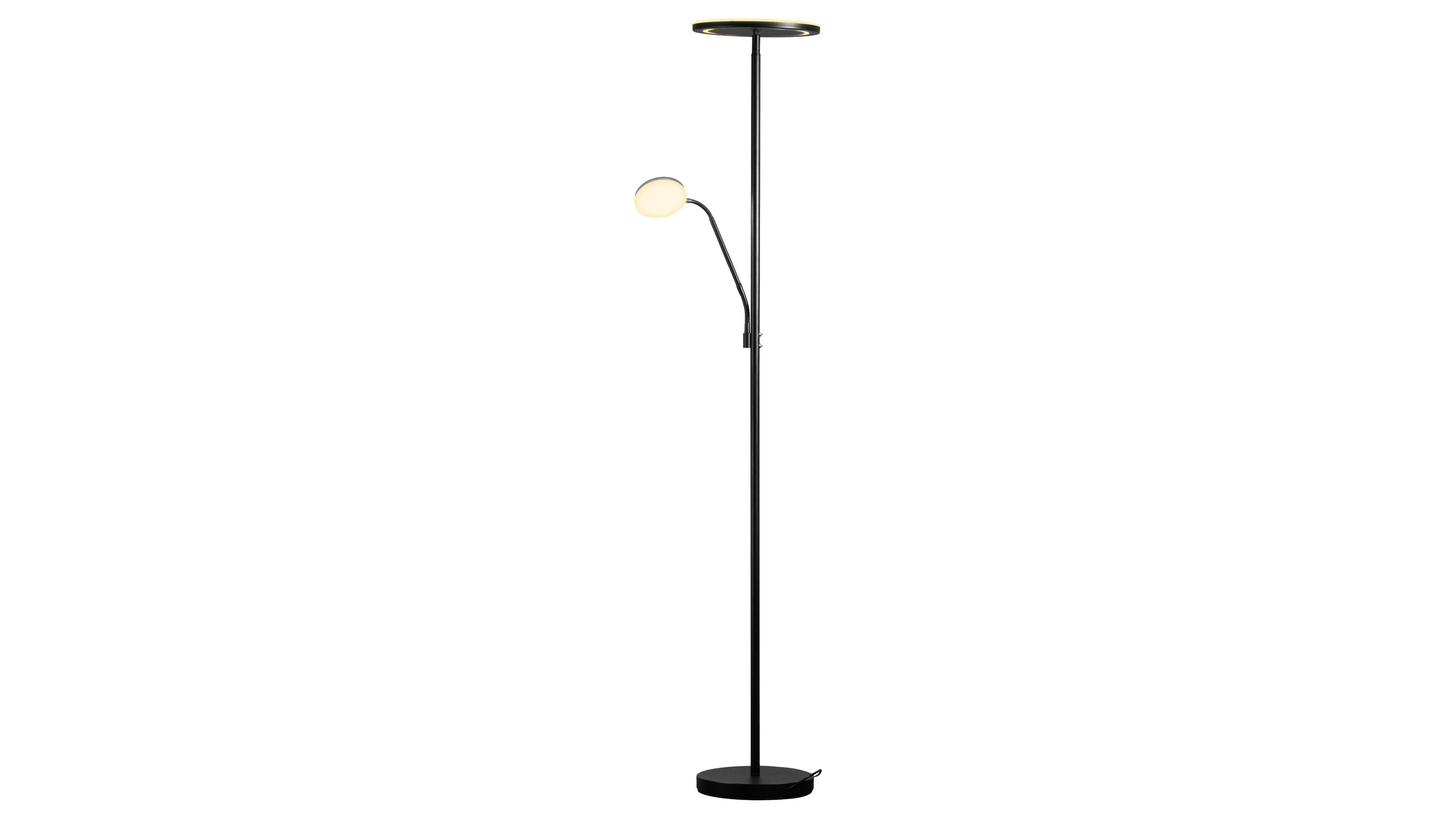 FH Stehlampe Sorento sandschwarzes Metall - Höhe ca. 182 cm