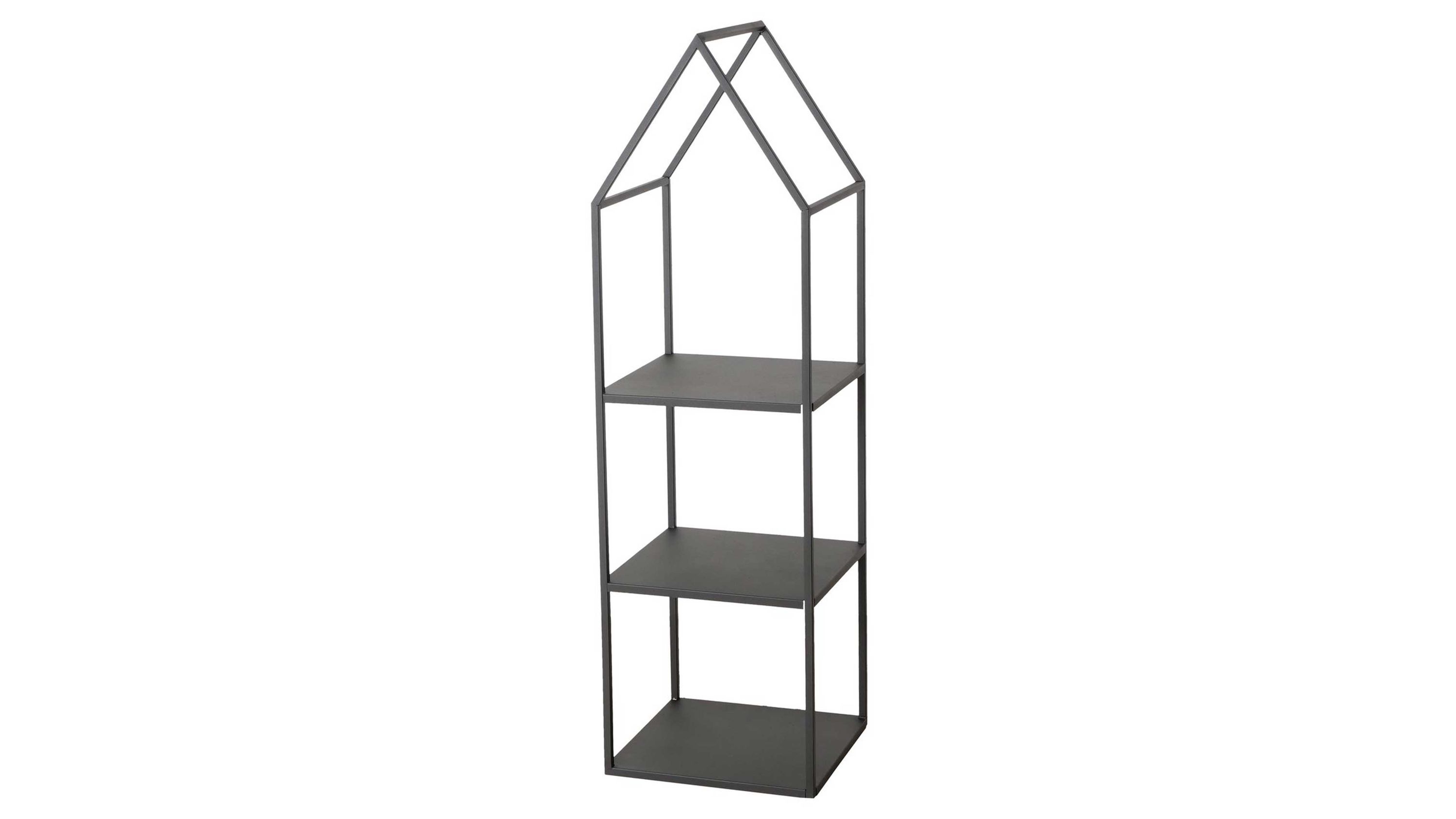 Regal Serie Plock schwarzes Eisen - ca. 38 x 130 cm