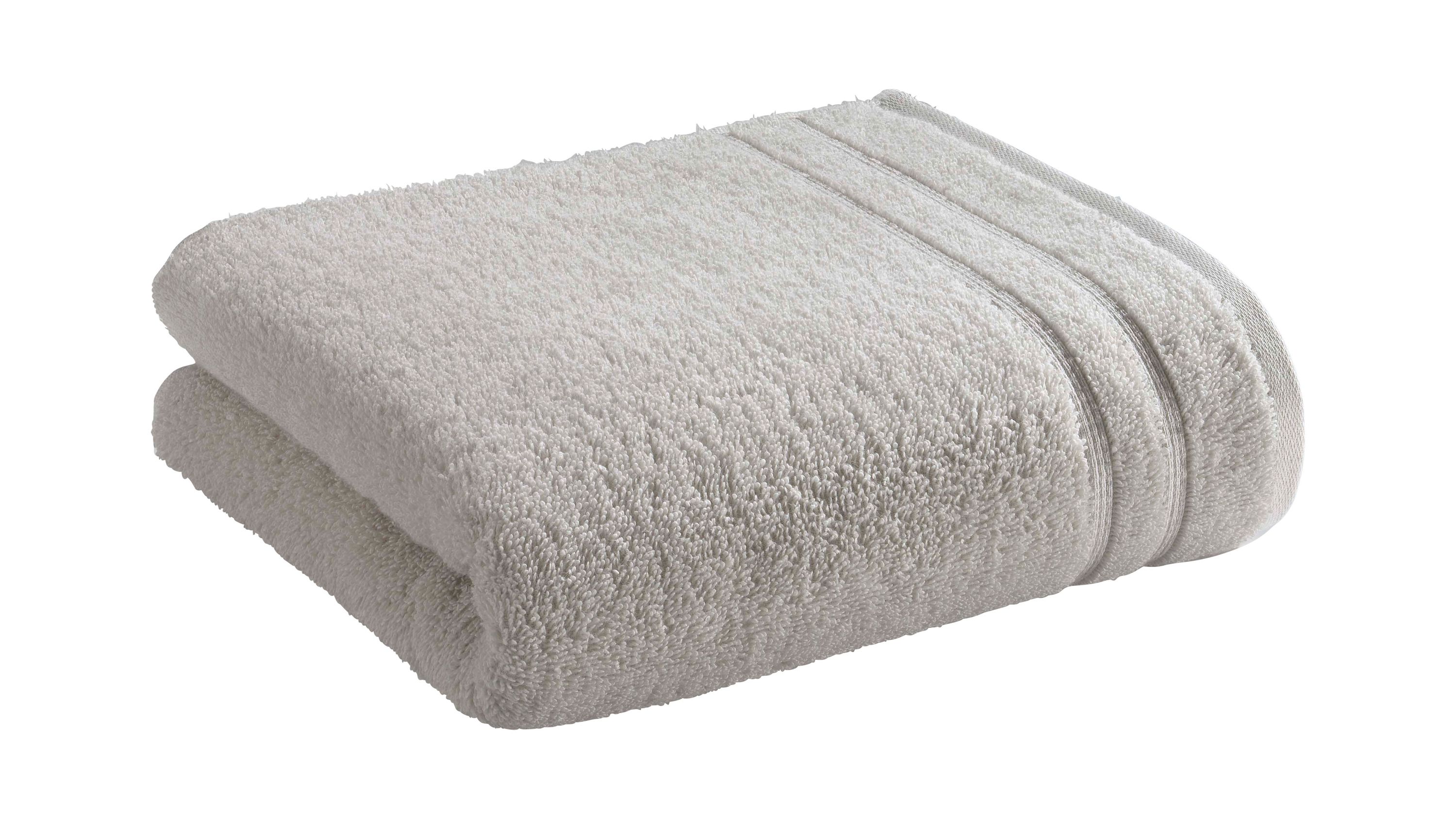 VOSSEN® Four Seasons - Handtuch perlgraue Baumwolle ca. 50 x 100 cm