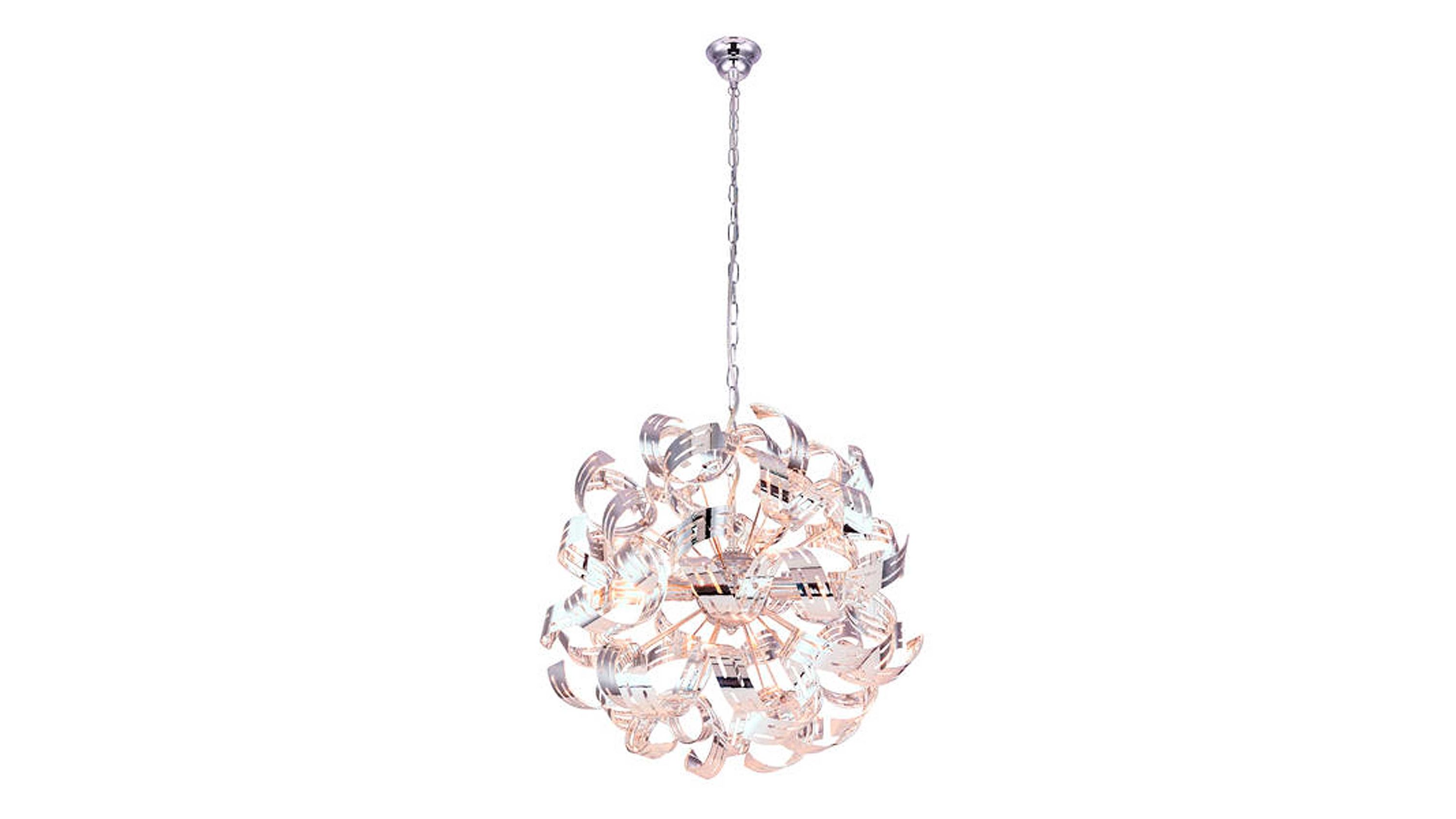 GLOBO Hängelampe Falla Chrom & Acryl  Durchmesser 50 cm