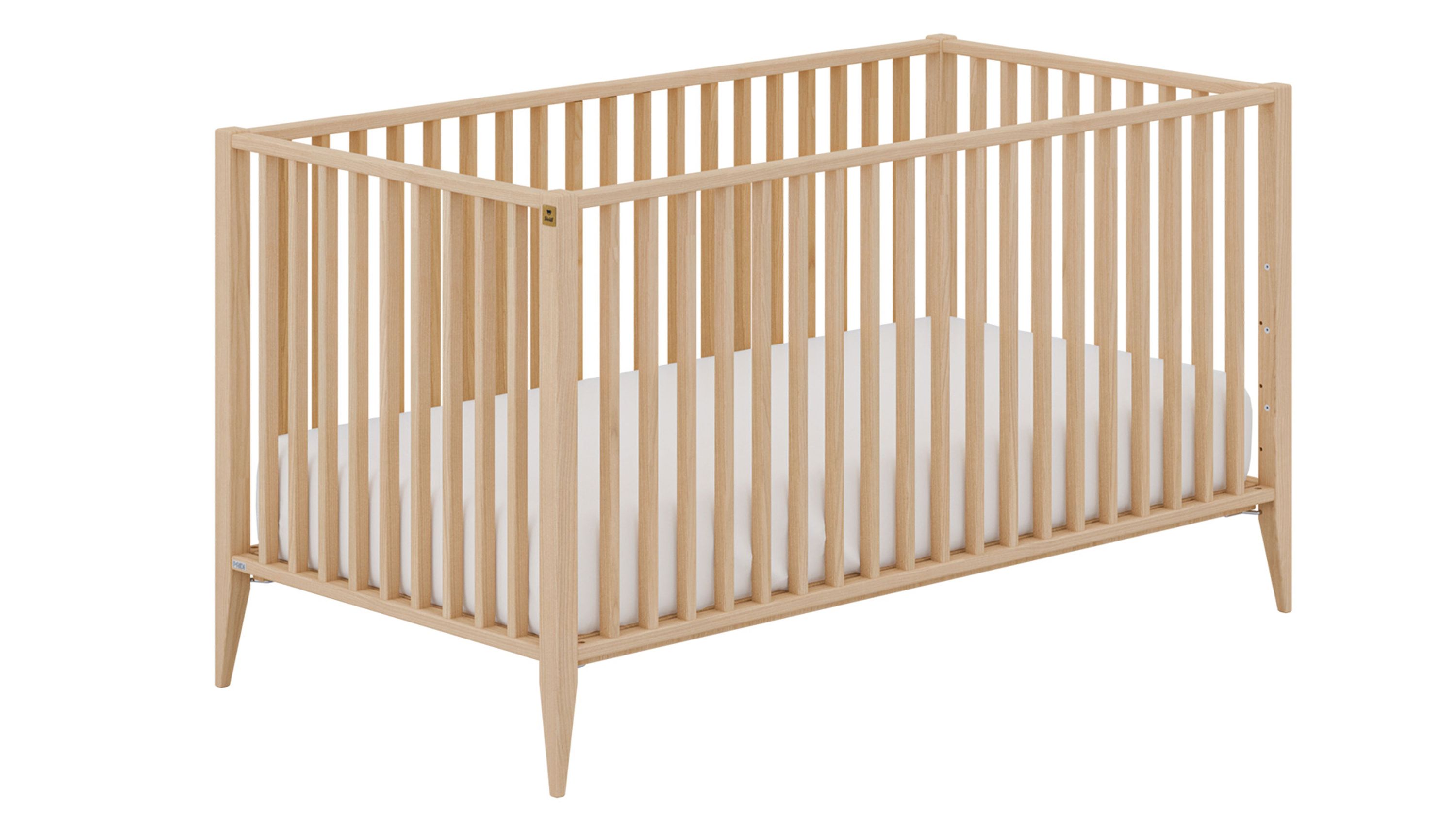 PAIDI Babyzimmer Mila & Ben  Babybettgstell Scandinavian Wood - Liegefläche ca. 70 x 140 cm