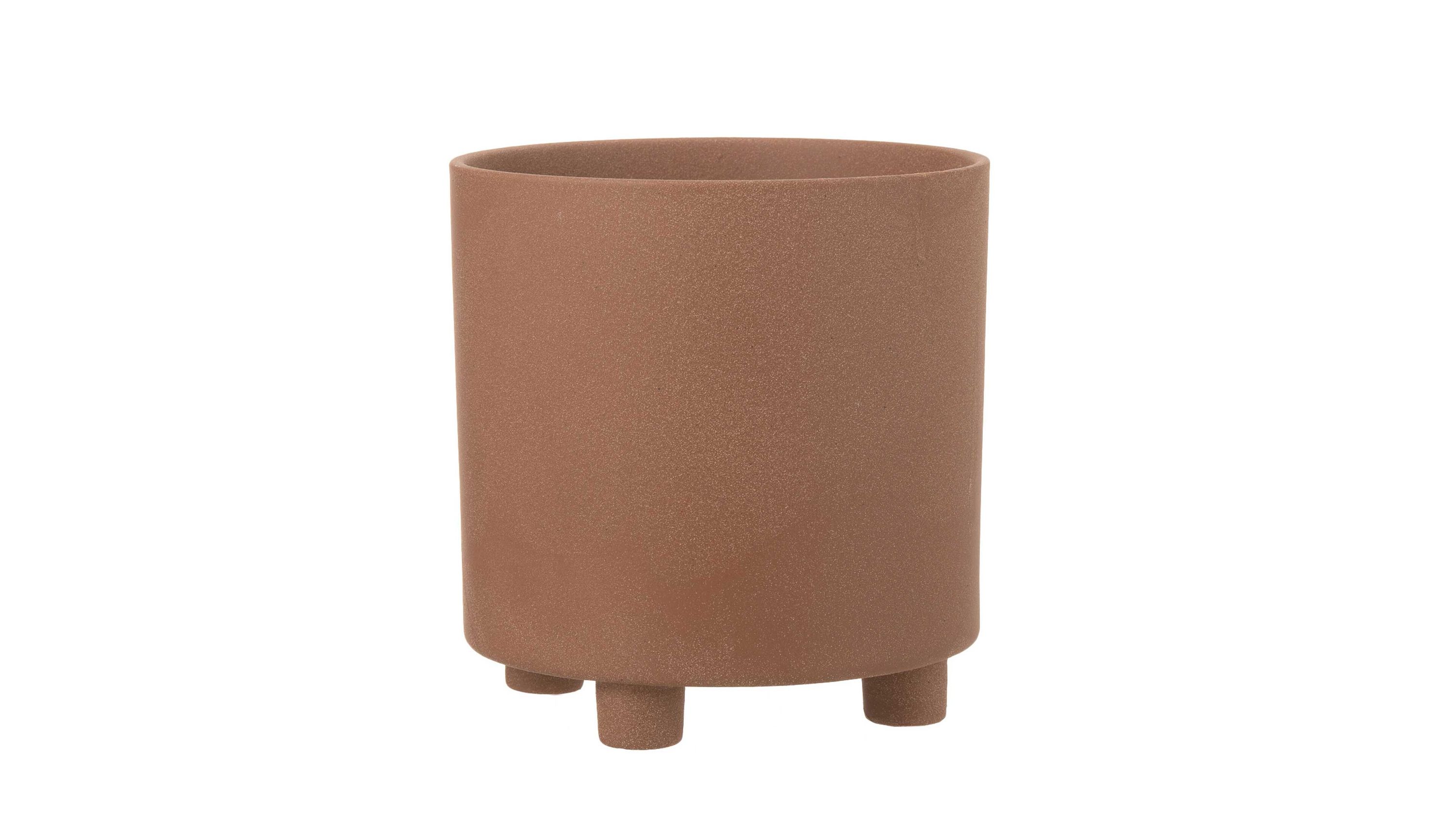 Blumentopf Thibault braune Keramik - Durchmesser ca. 21 cm
