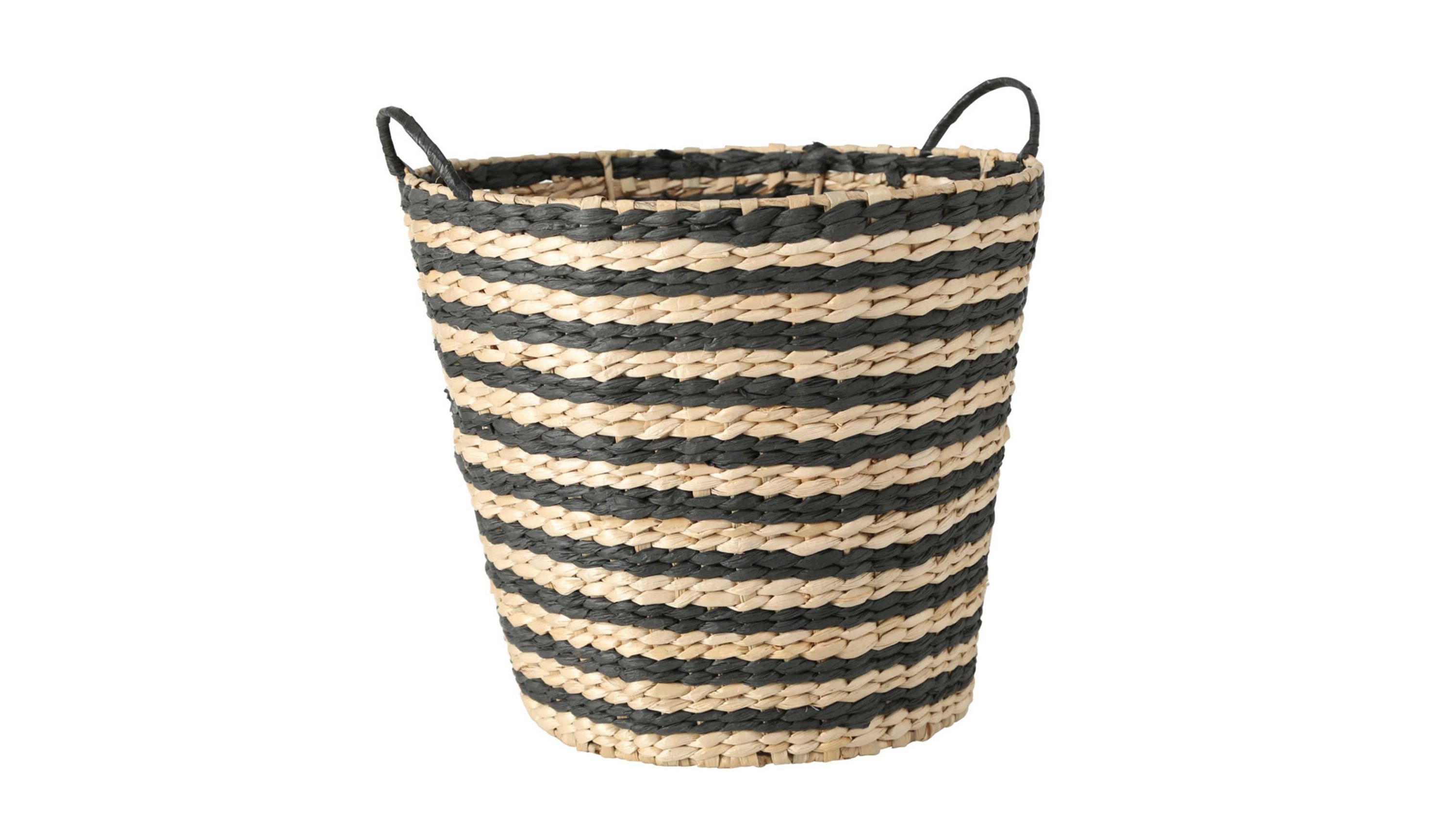 Korb Moira Strohgeflecht  Höhe ca. 28 cm, Zickzackmuster