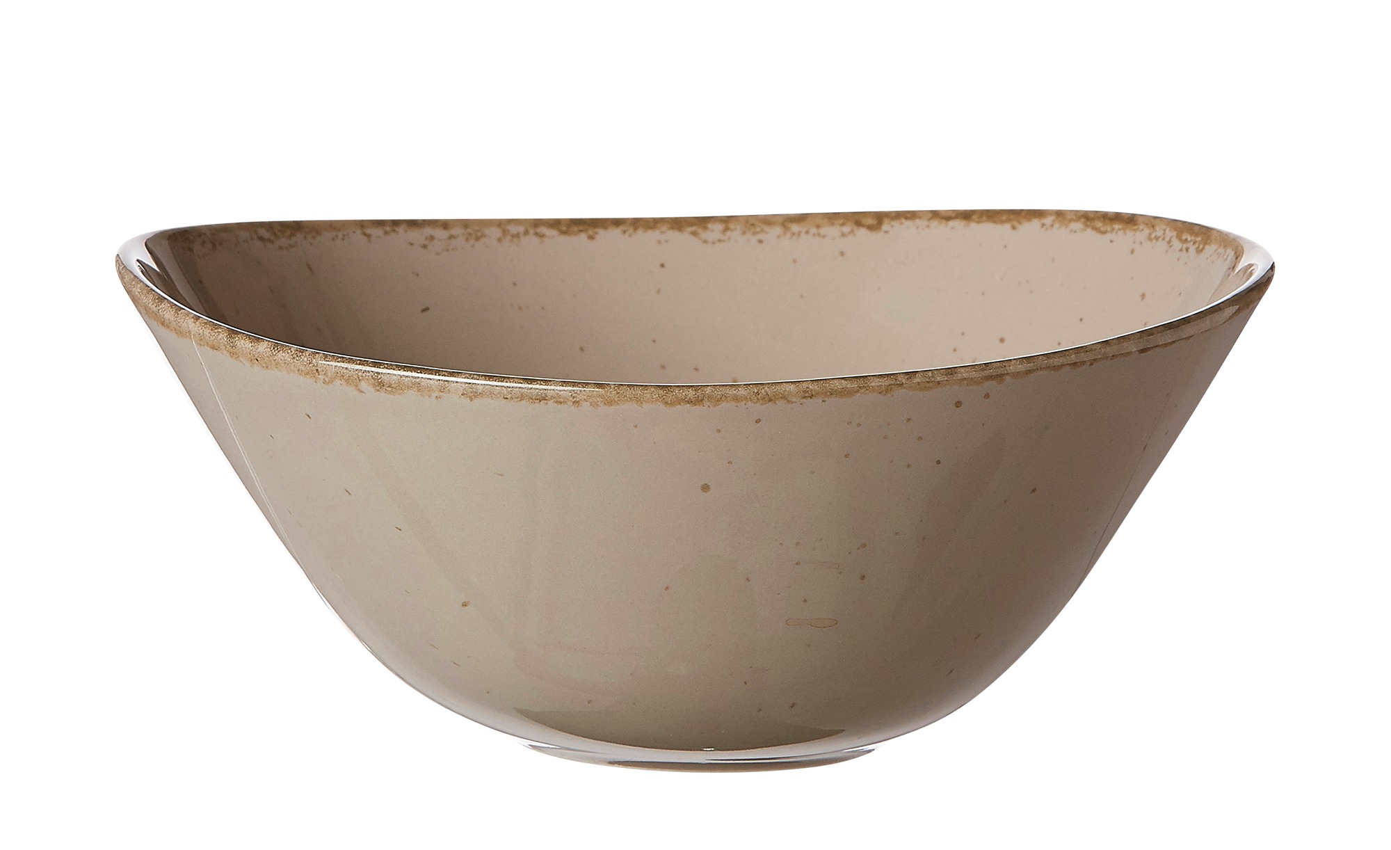 Tafelservice braune Schale mit matter Oberfläche Braune Schale mit matter Oberfläche und sanft geschwungener Form aus dem 8-teiligen