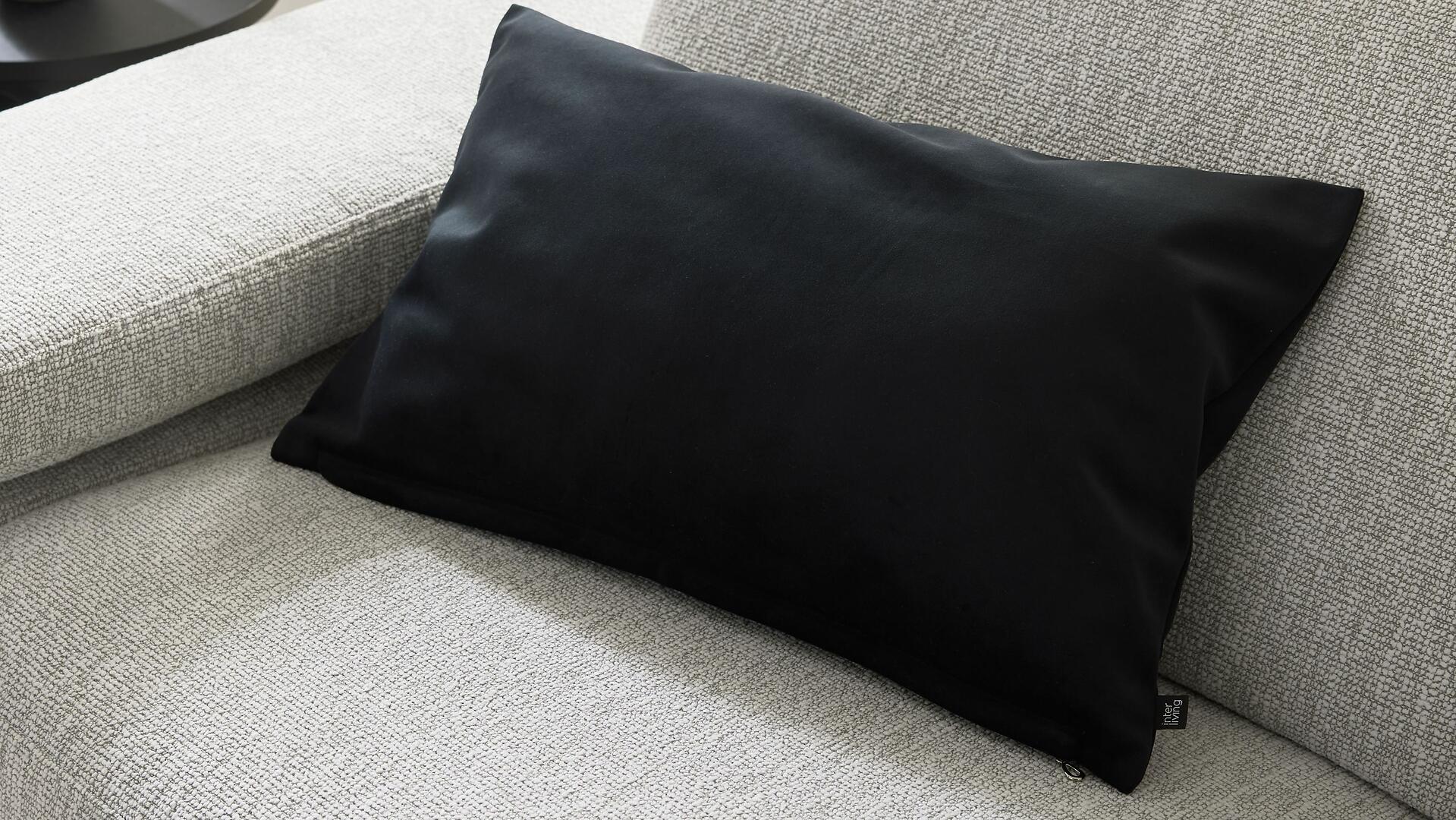 Interliving Kissenhülle Serie 9120 schwarzer Samt