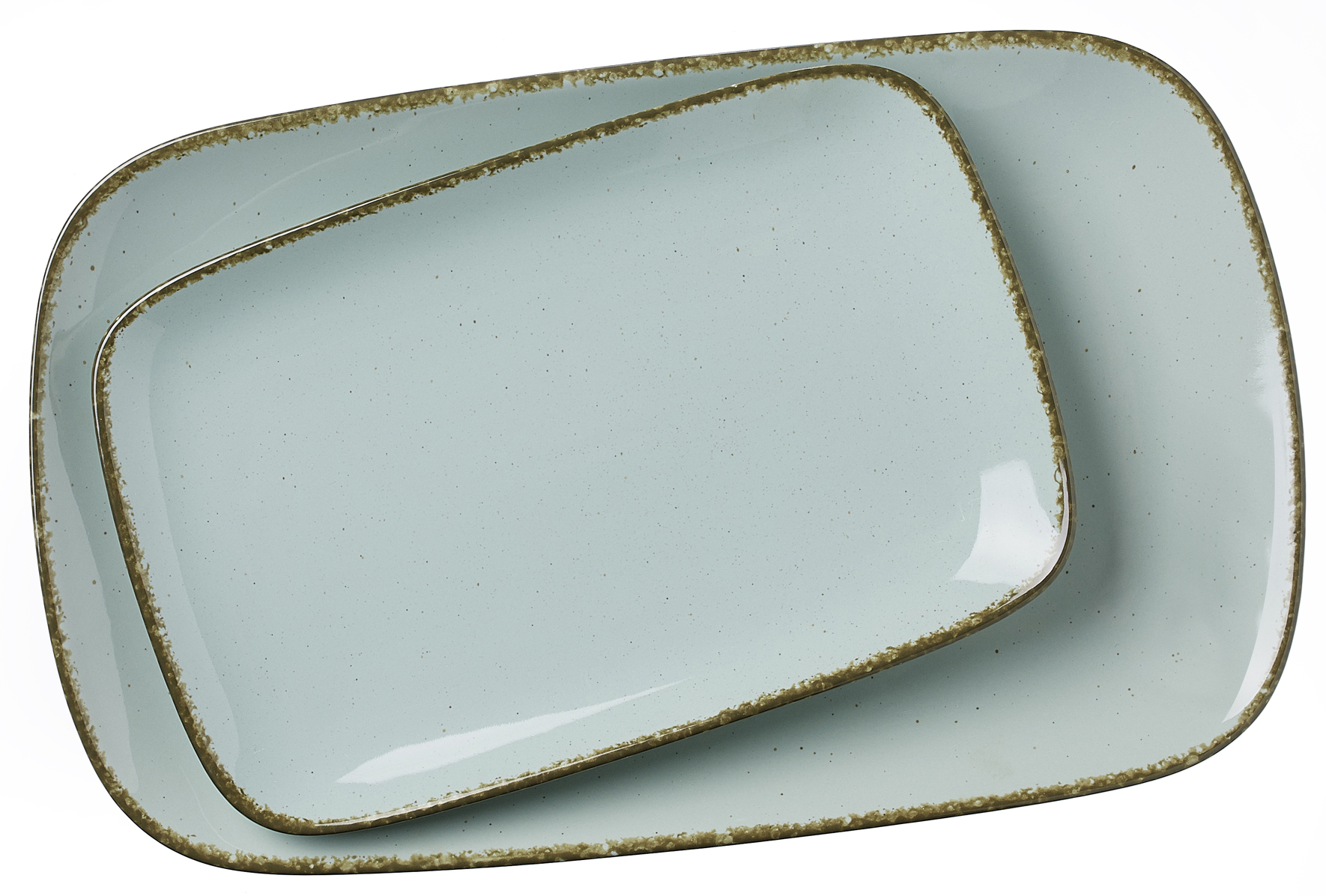 Ritzenhoff & Breker Servierplatten-Set Casa blaues Porzellan - zweiteilig