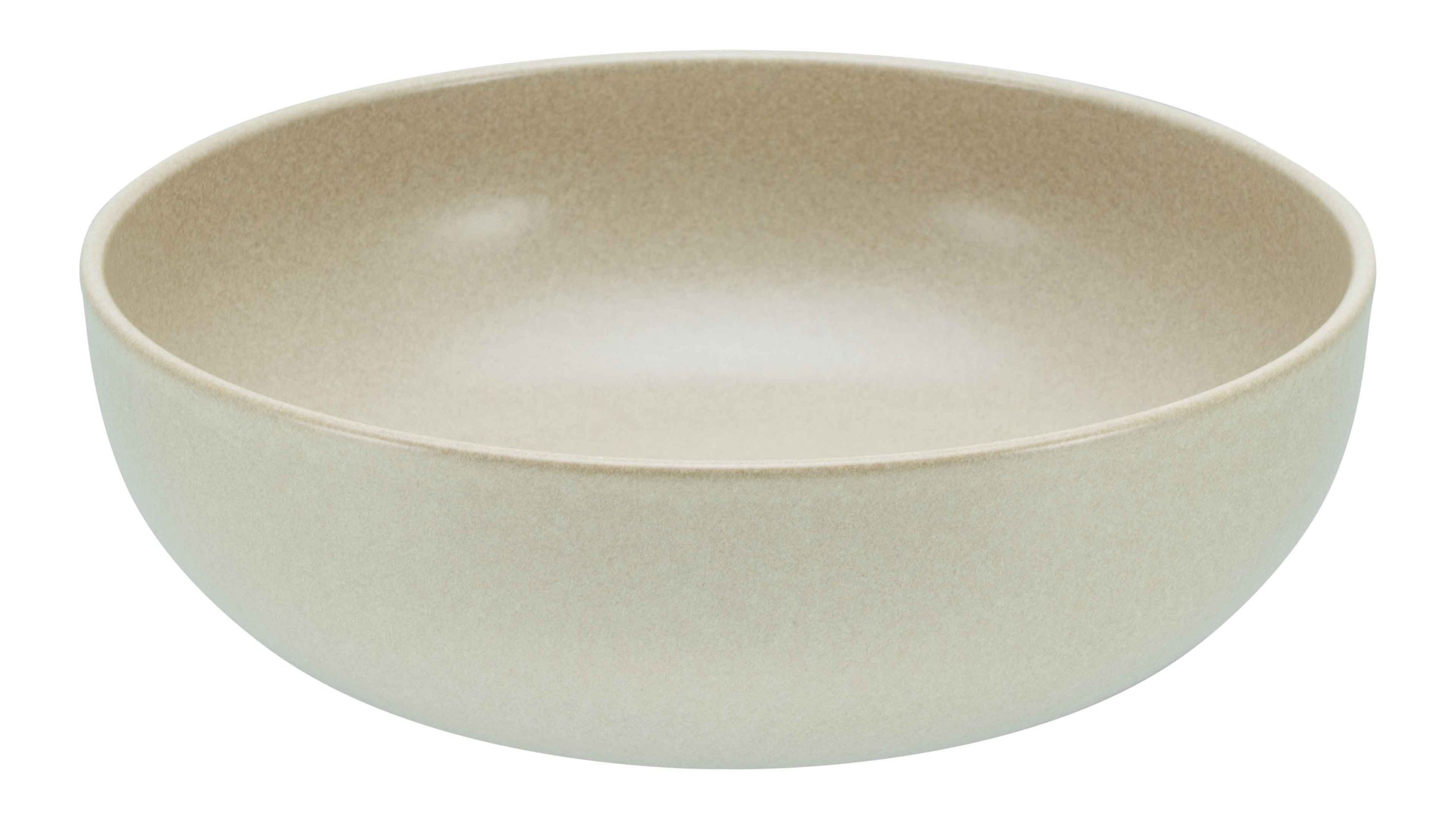 CREATABLE Uno  Salatschüssel sandfarbenes Steinzeug  Durchmesser ca. 26 cm
